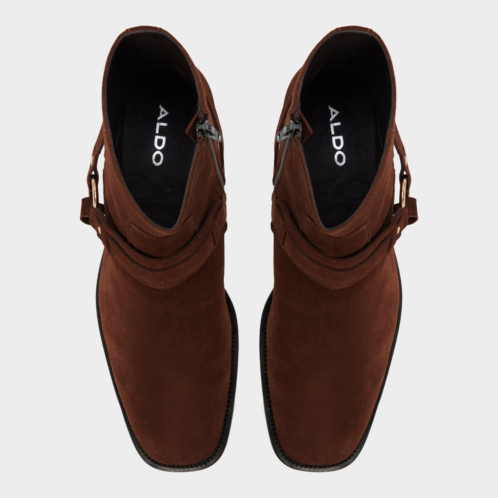 Aldo | Marcos in Dark Brown - Ankle boot, Block heel