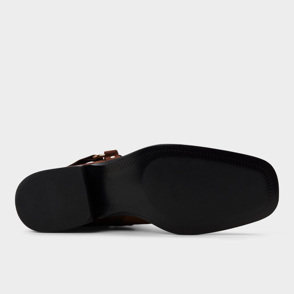 Aldo | Marcos in Dark Brown - Ankle boot, Block heel