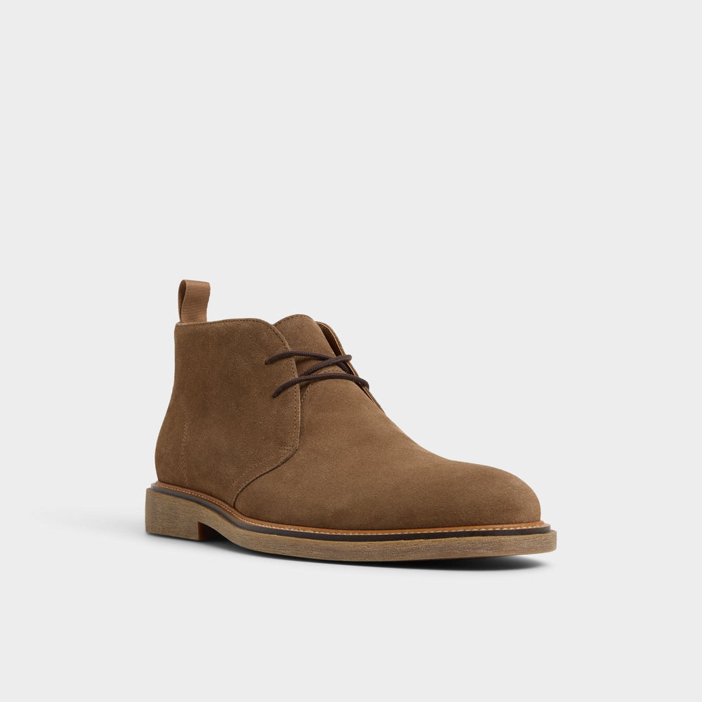 Aldo | Jefrey Dark Brown Leather Suede Men's Chukka boots - Chukka boot