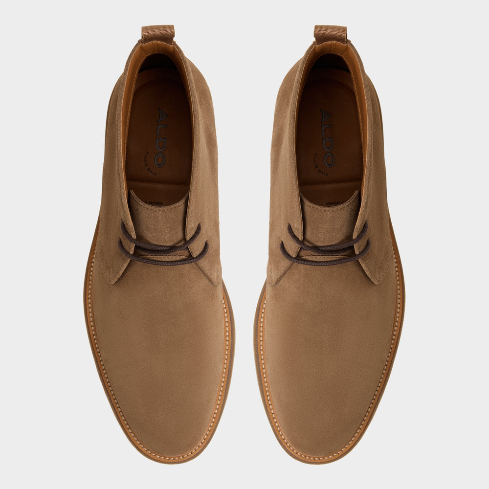 Aldo | Jefrey Dark Brown Leather Suede Men's Chukka boots - Chukka boot