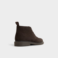 Aldo | Jefrey Dark Brown Leather Suede Men's Chukka boots - Chukka boot