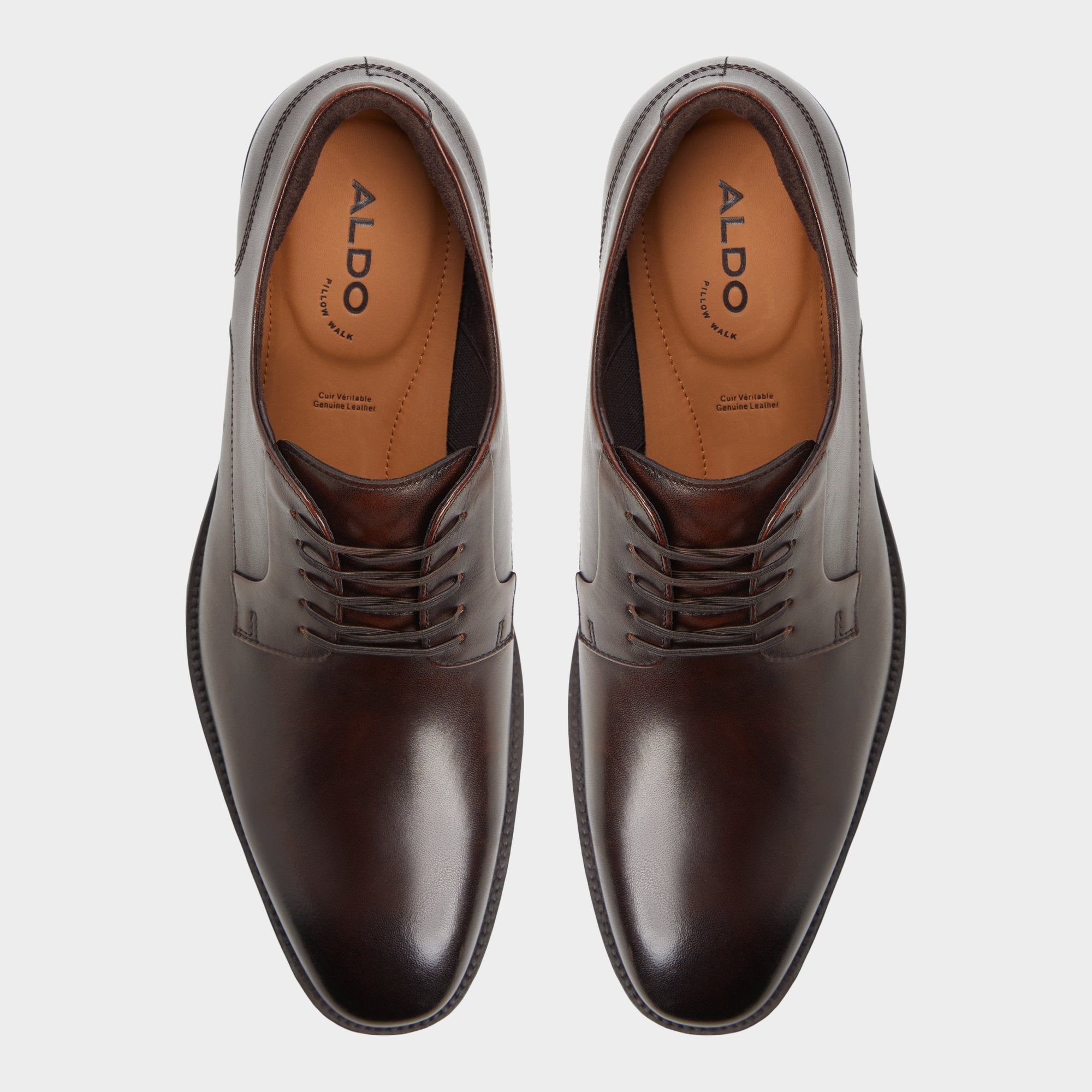 Aldo | Teodoro Medium Brown Men's Dress Shoes - Derby shoe