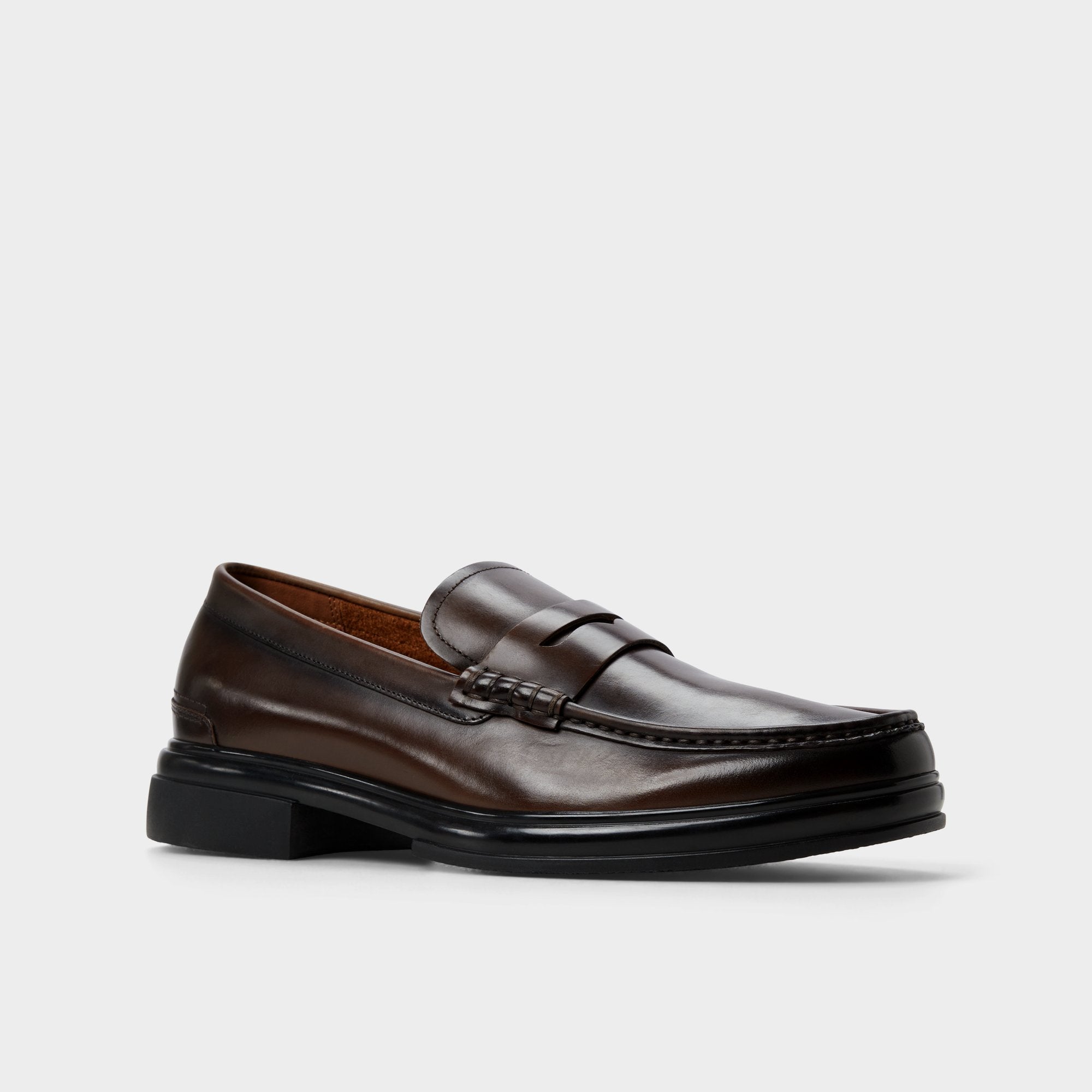 Aldo | Tucker Other Brown Leather Smooth Men's Loafers & Slip-Ons - Loafer