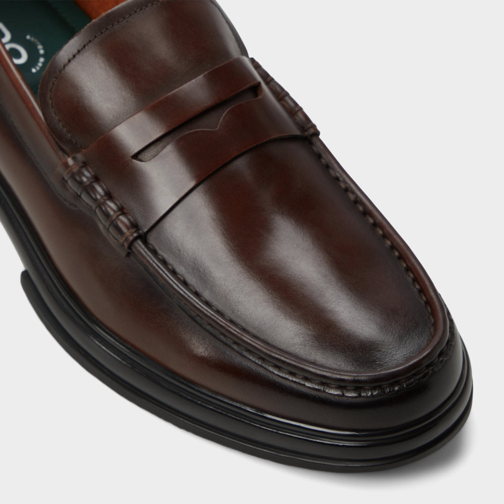 Aldo | Tucker Other Brown Leather Smooth Men's Loafers & Slip-Ons - Loafer