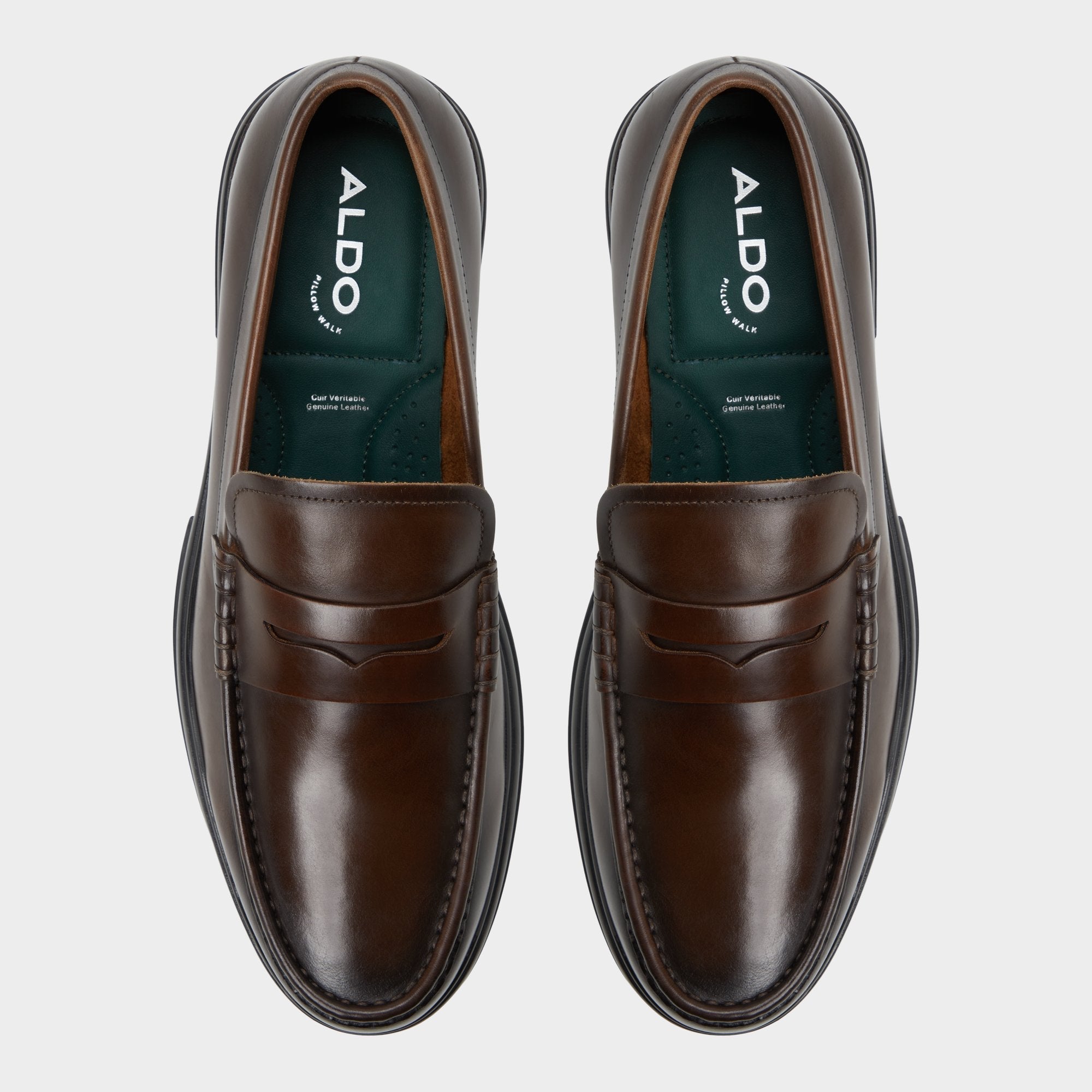 Aldo | Tucker Other Brown Leather Smooth Men's Loafers & Slip-Ons - Loafer