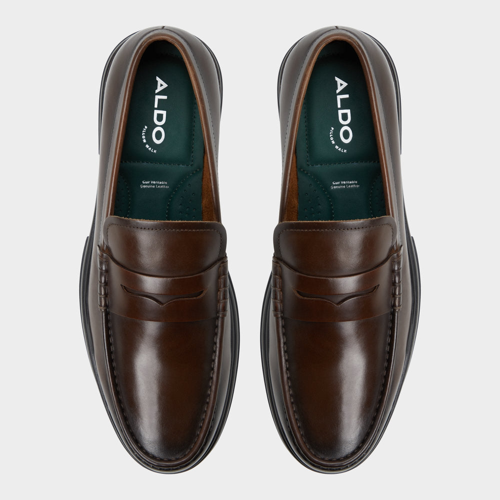 Aldo | Tucker Other Brown Leather Smooth Men's Loafers & Slip-Ons - Loafer