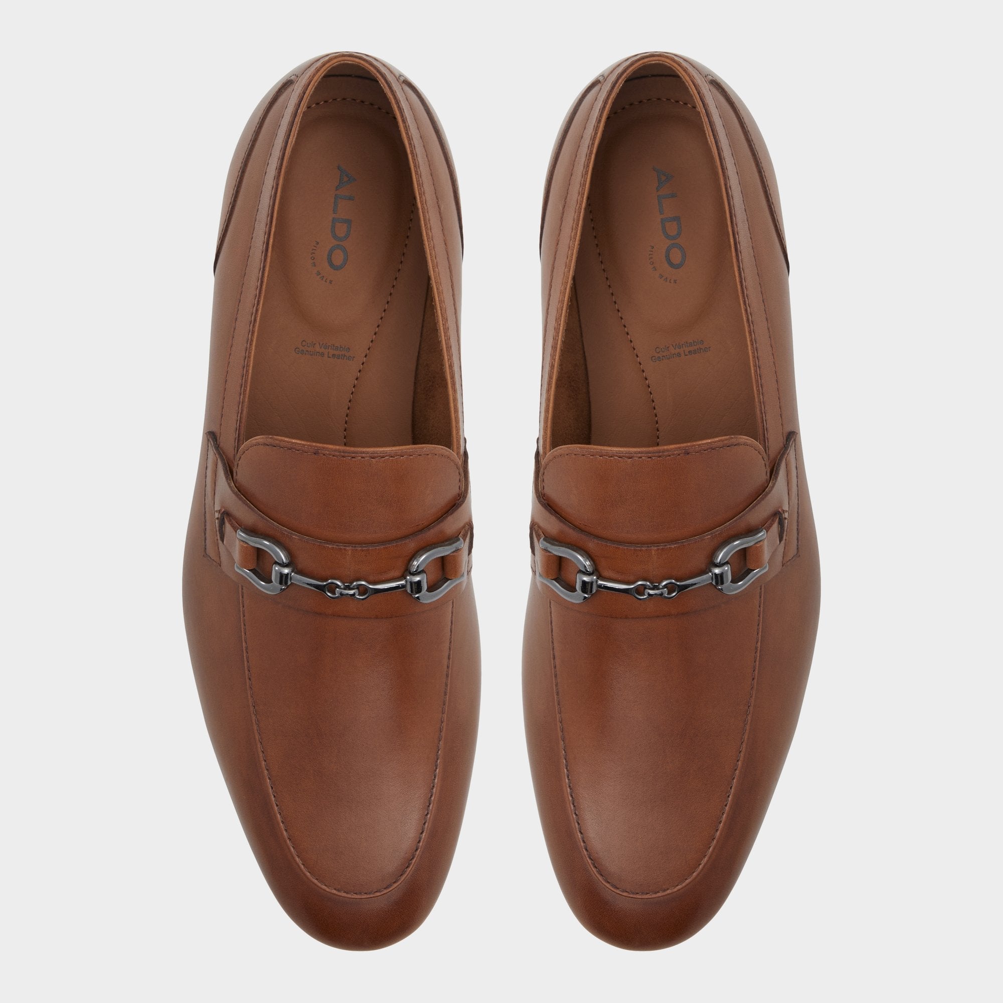Aldo | Marinho Cognac Leather Smooth Men's Dress Shoes - Loafer