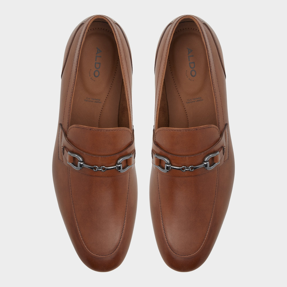 Aldo | Marinho Cognac Leather Smooth Men's Dress Shoes - Loafer