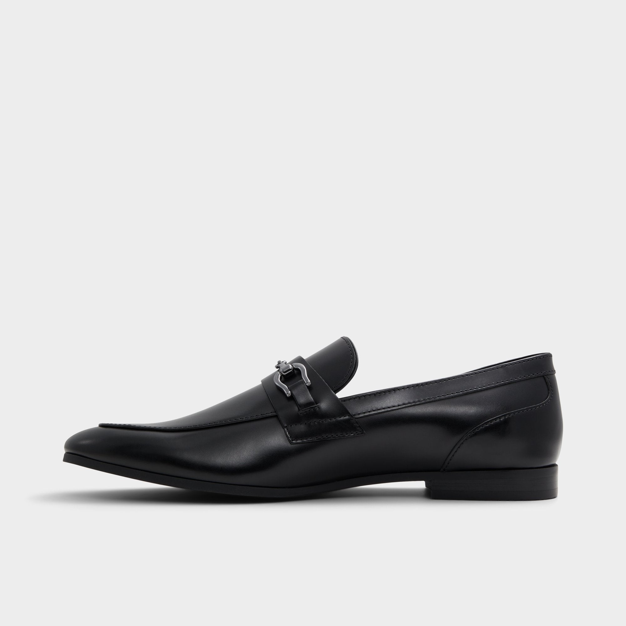 Aldo | Marinho Open Black Leather Smooth Men's Dress Shoes - Loafer