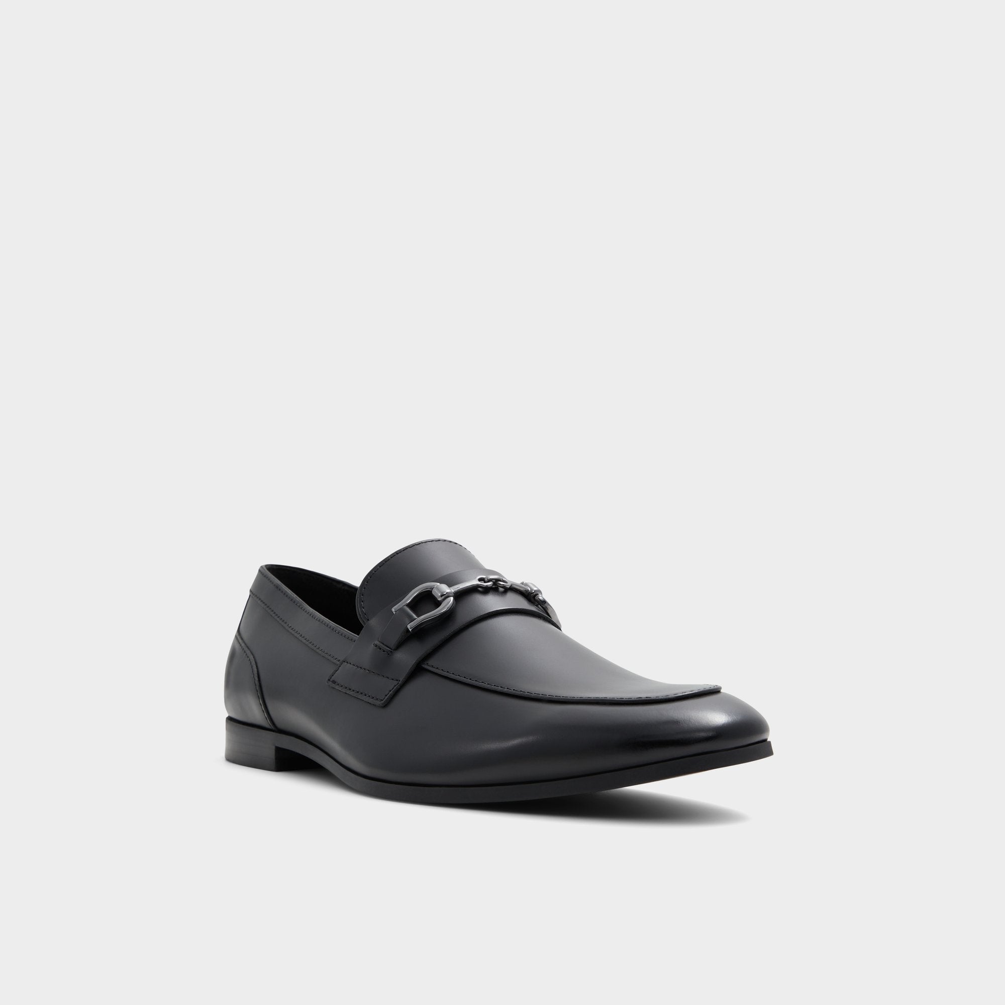 Aldo | Marinho Open Black Leather Smooth Men's Dress Shoes - Loafer