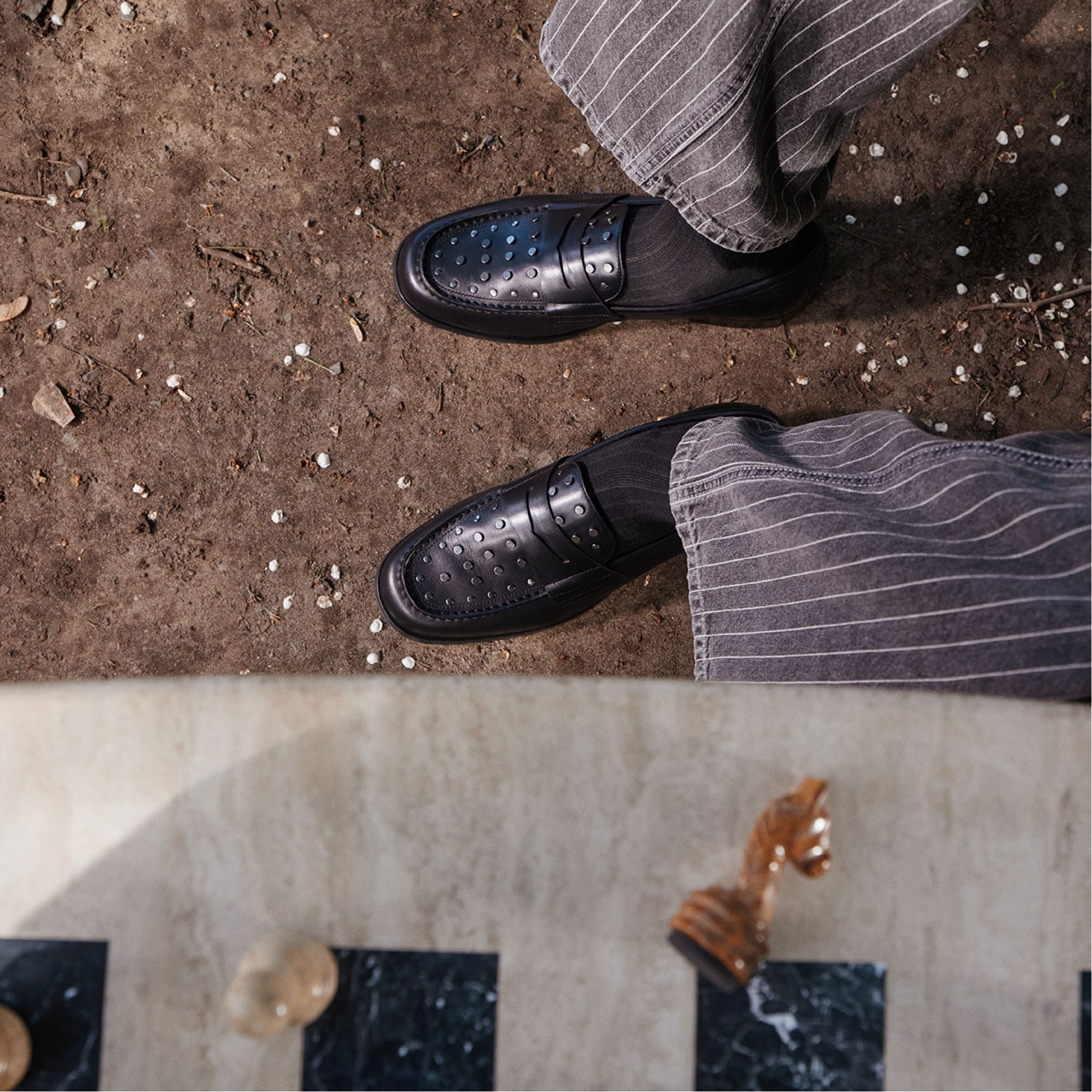 Aldo | Keifer Black/Silver Multi Men's Dress Shoes - Loafer