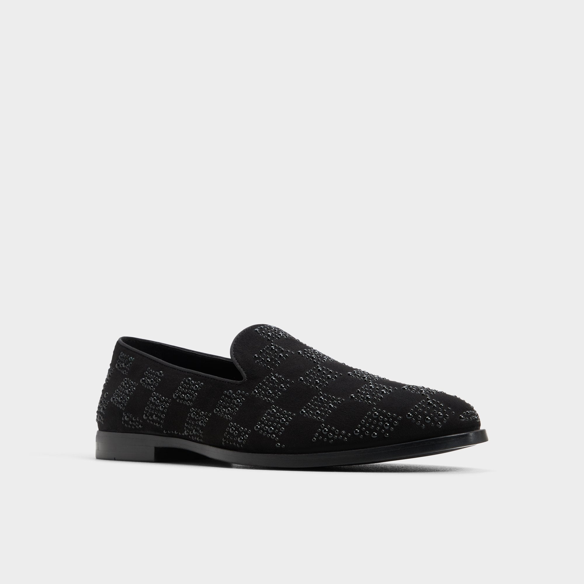 Aldo | Casino Other Black Synthetic Textured Men's Dress Shoes - Loafer
