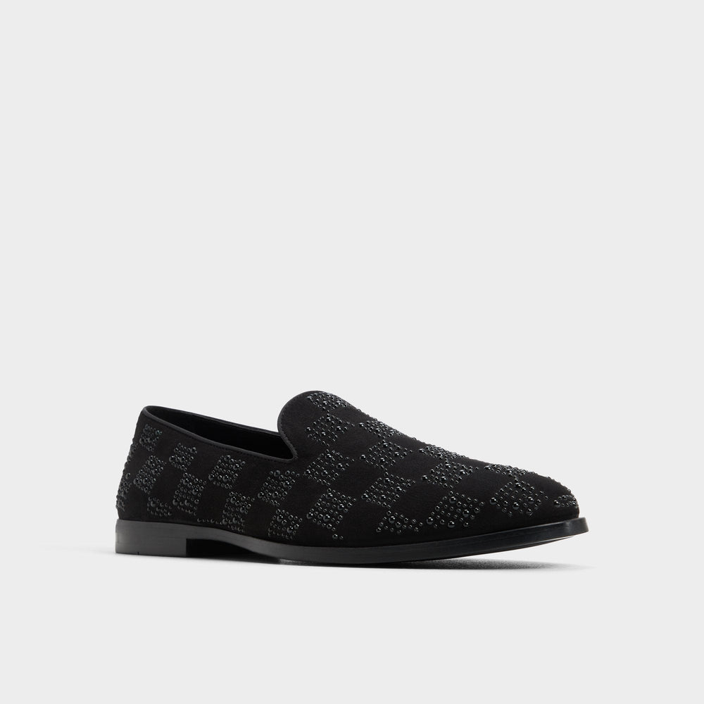 Aldo | Casino Other Black Synthetic Textured Men's Dress Shoes - Loafer
