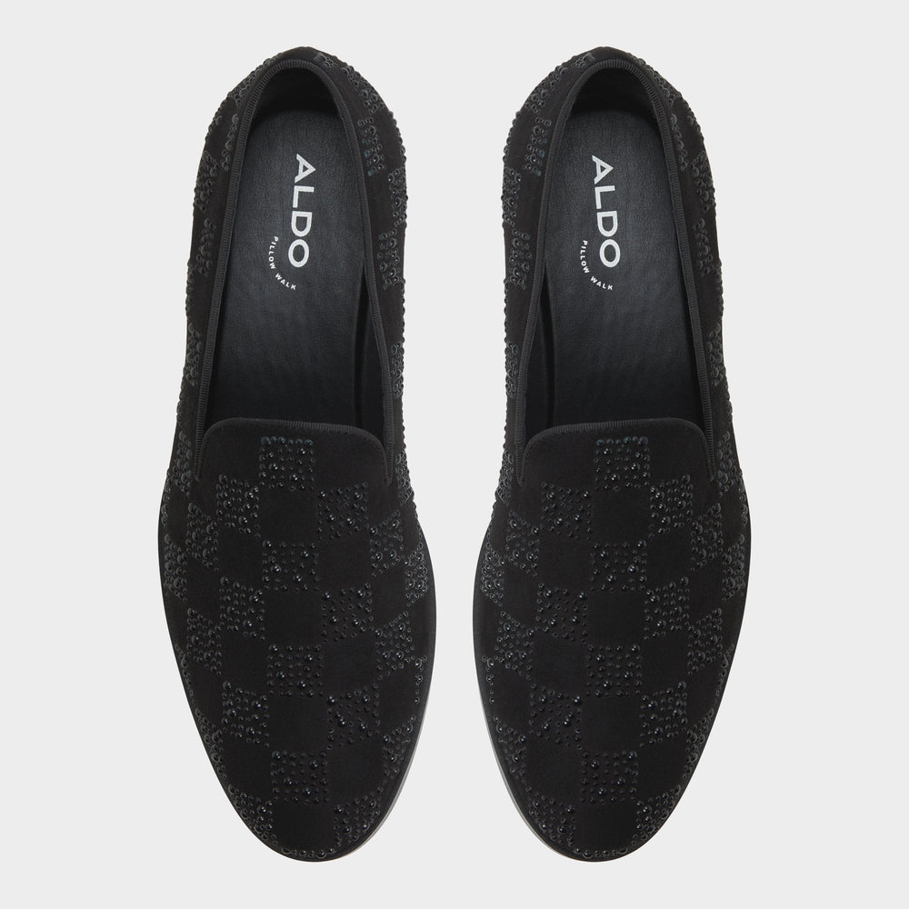 Aldo | Casino Other Black Synthetic Textured Men's Dress Shoes - Loafer