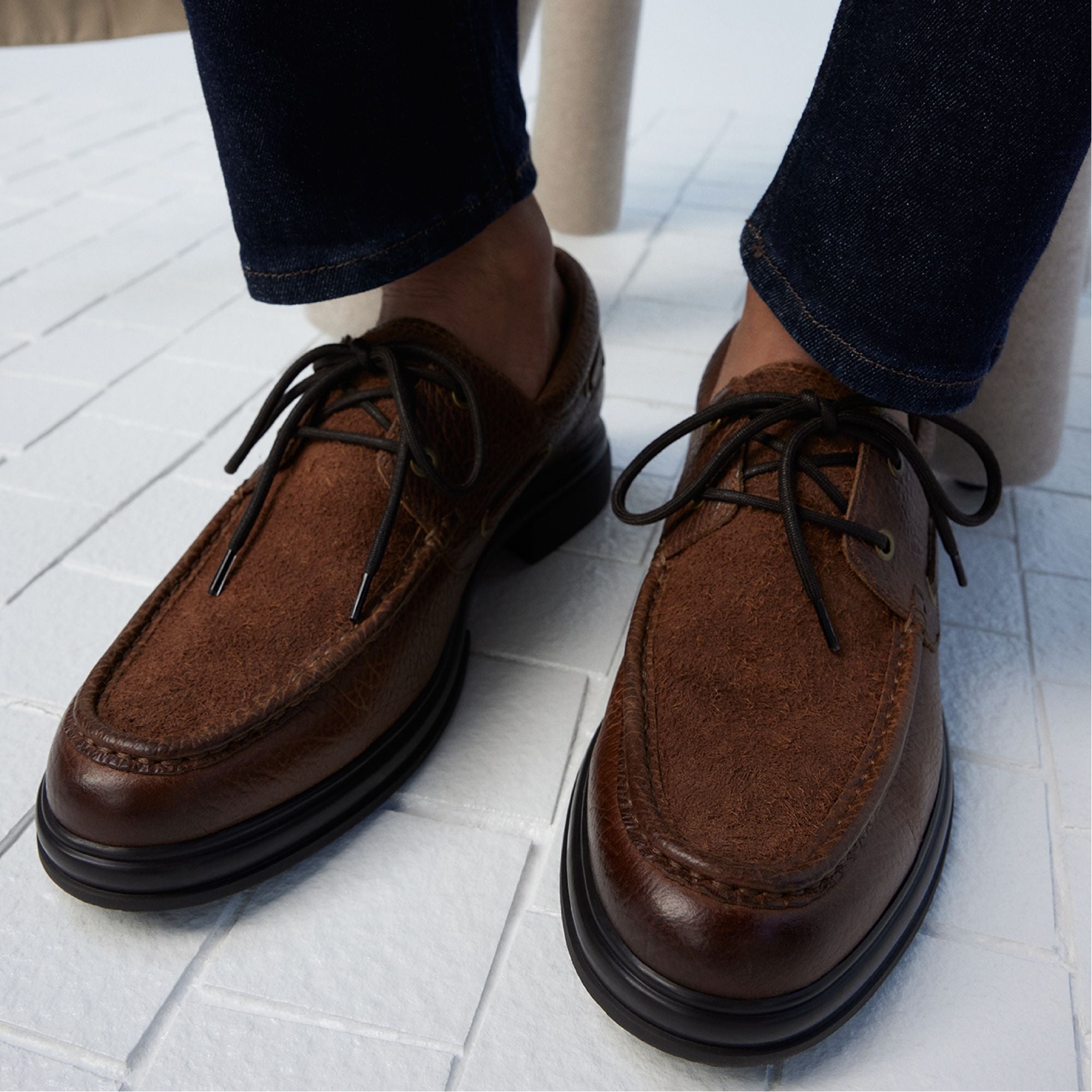 Aldo | Seaexplorer Cognac Men's Dress Shoes - Boat shoe