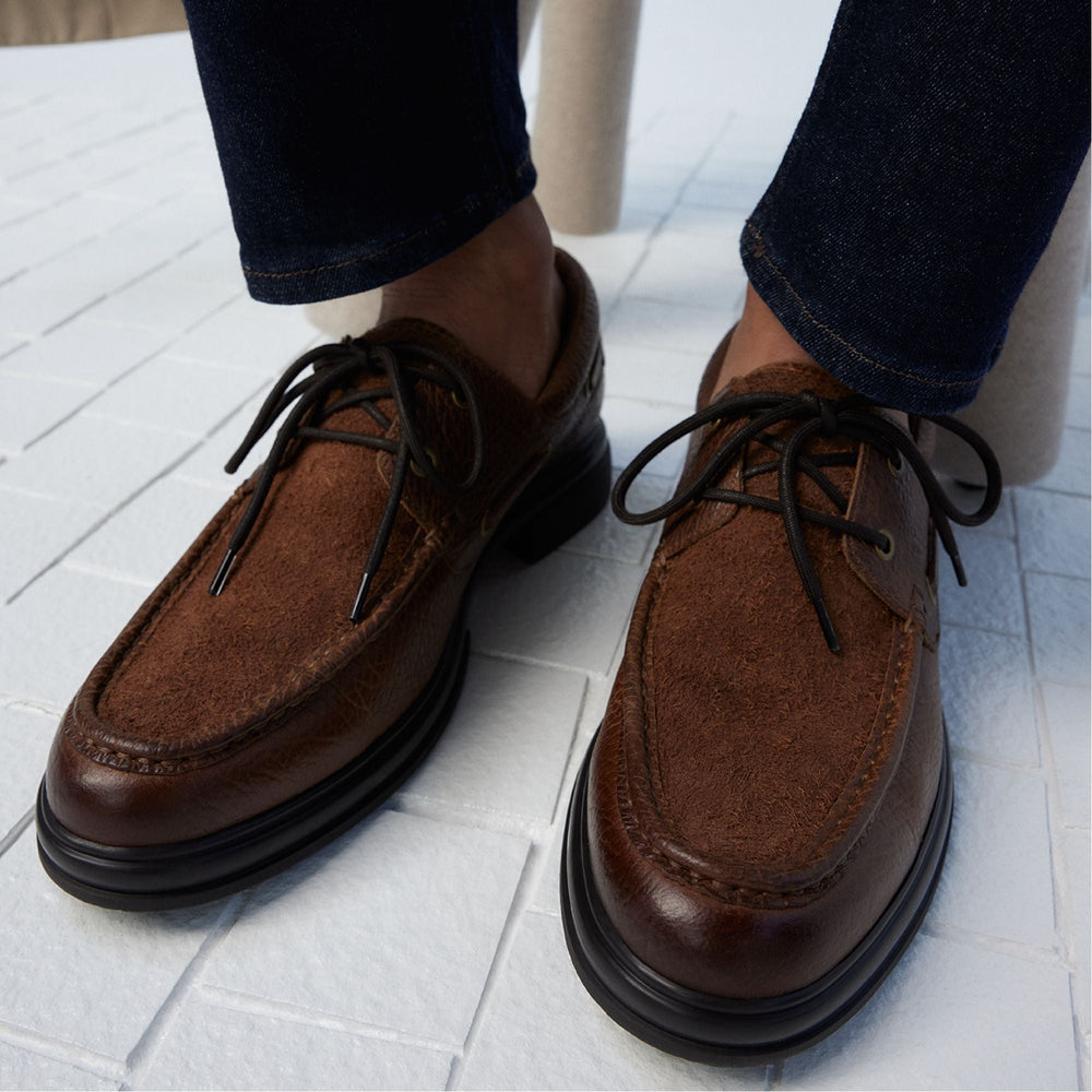 Aldo | Seaexplorer Cognac Men's Dress Shoes - Boat shoe