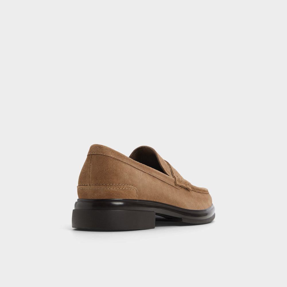 Aldo | Tucker Other Brown Leather Suede Men's Dress Shoes - Loafer