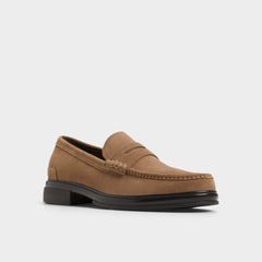 Aldo | Tucker Other Brown Leather Suede Men's Dress Shoes - Loafer