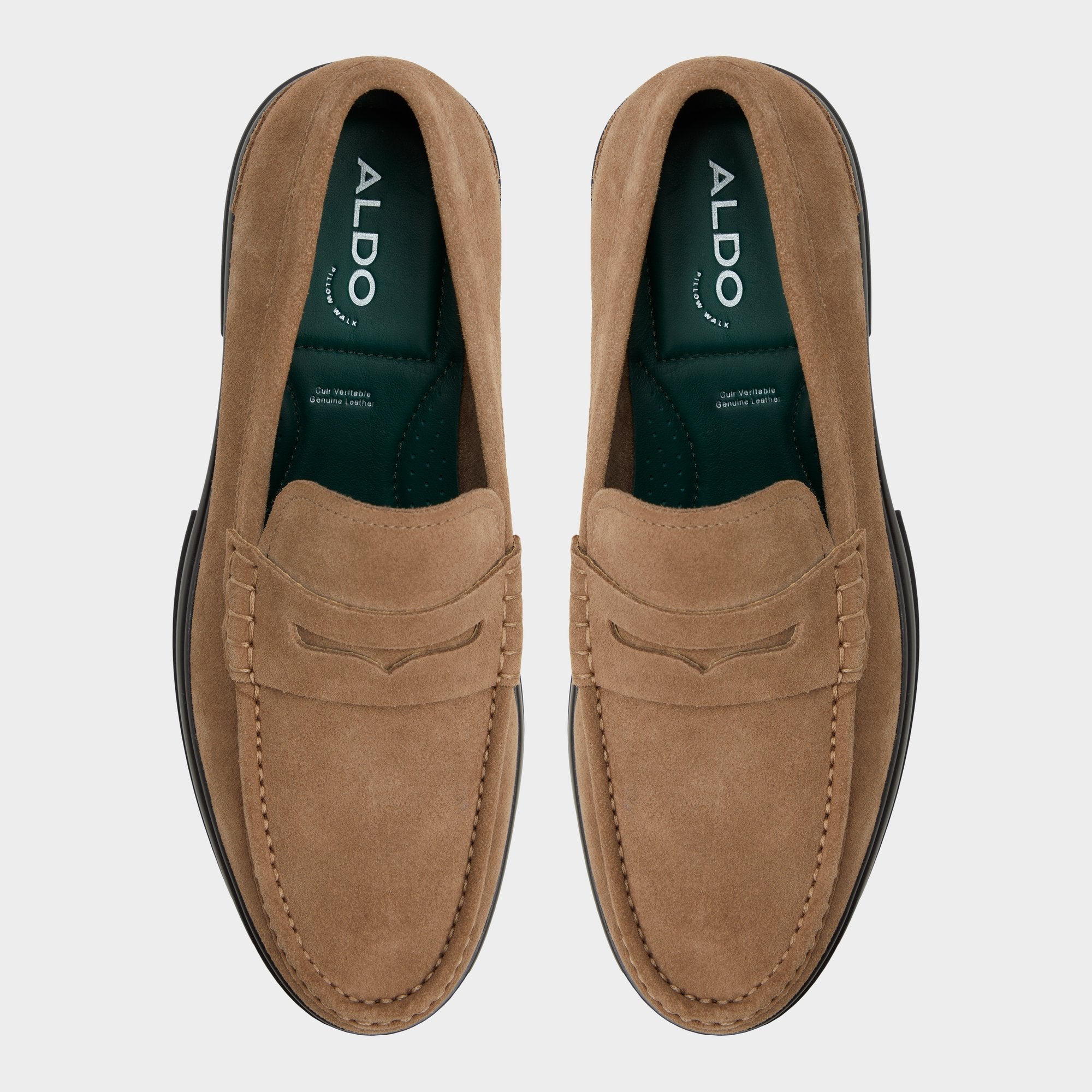 Aldo | Tucker Other Brown Leather Suede Men's Dress Shoes - Loafer