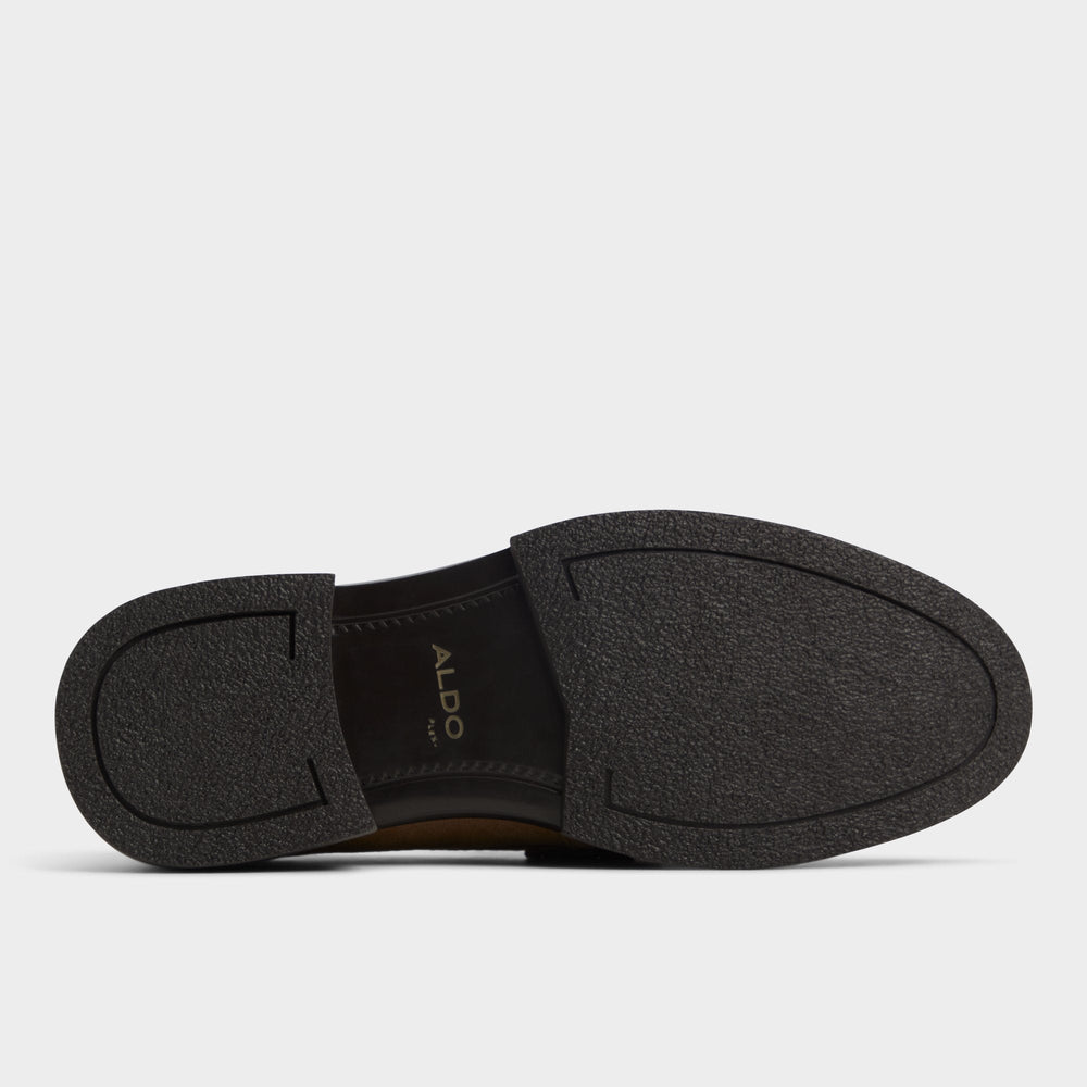 Aldo | Tucker Other Brown Leather Suede Men's Dress Shoes - Loafer