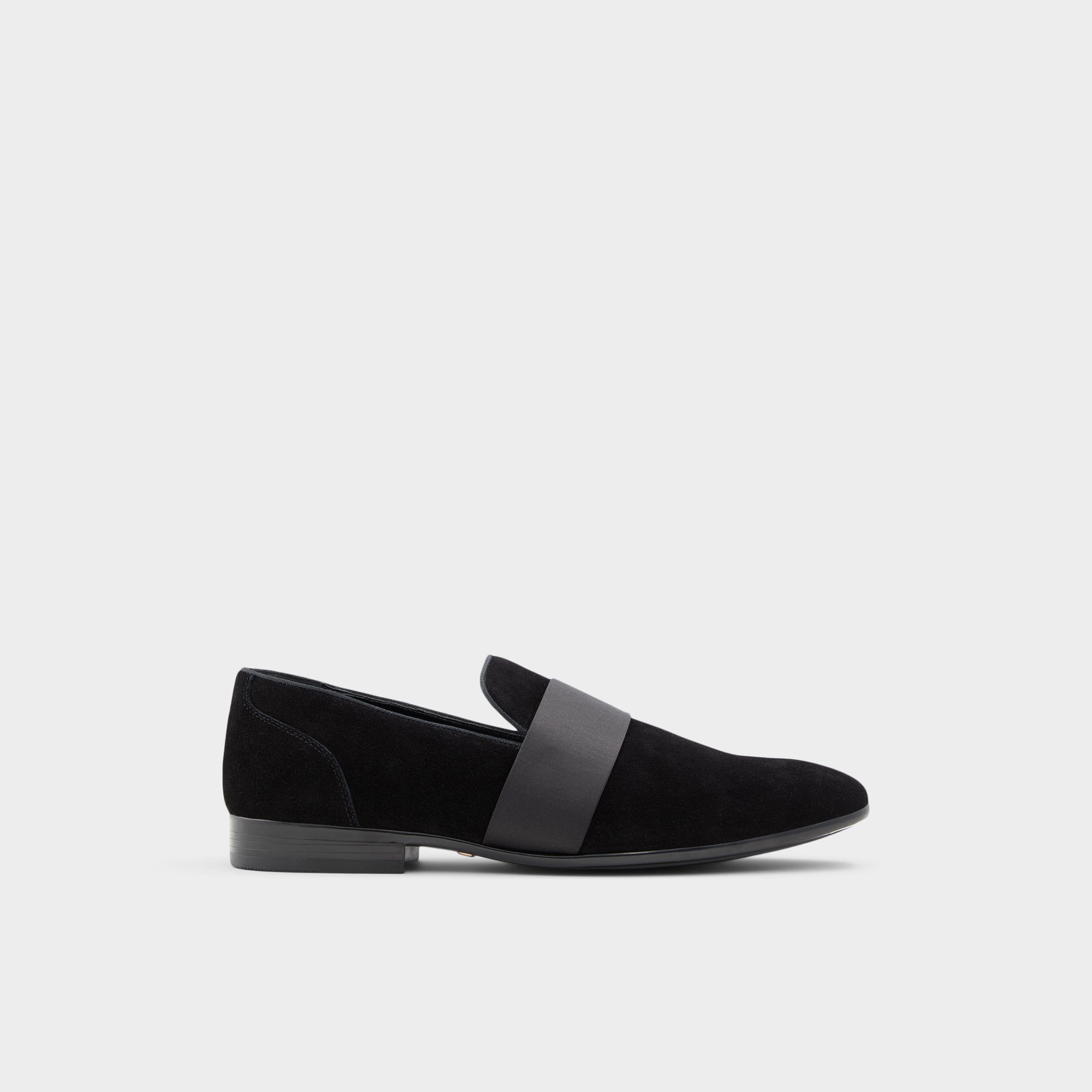 Aldo | Asaria Open Black Leather Suede Men's Loafers & Slip-Ons - Loafer