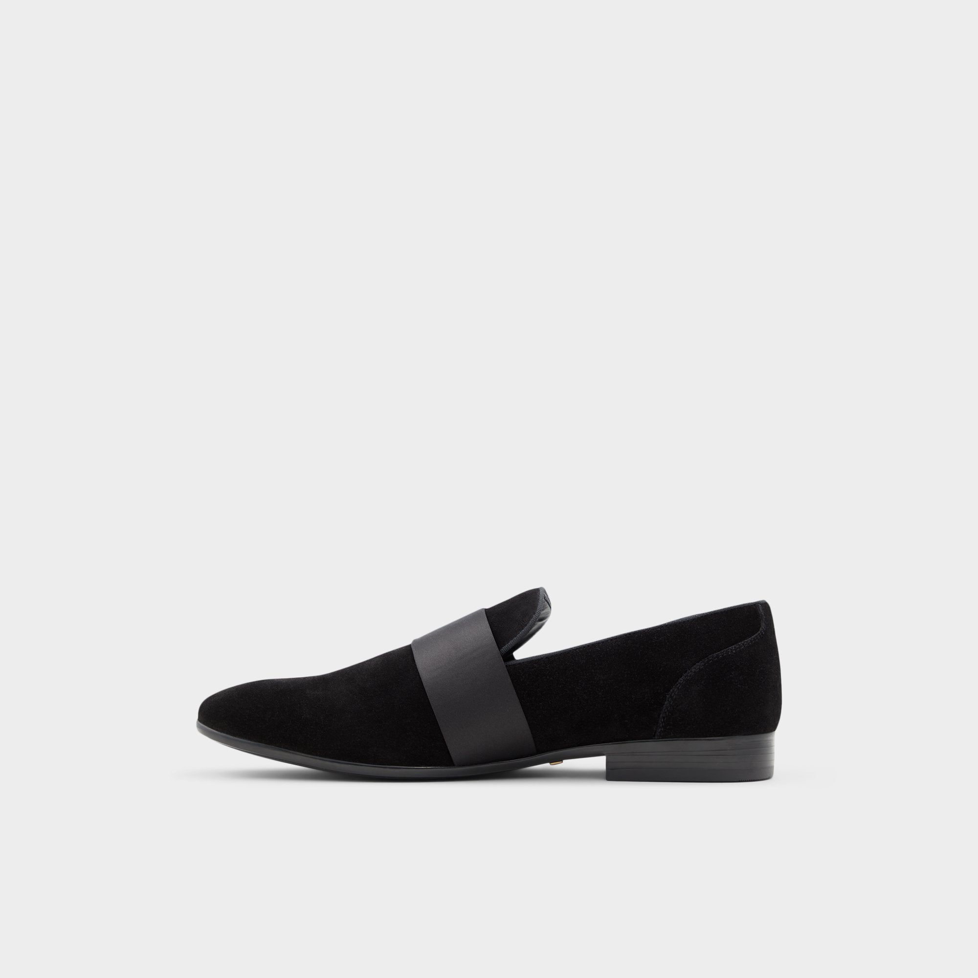 Aldo | Asaria Open Black Leather Suede Men's Loafers & Slip-Ons - Loafer