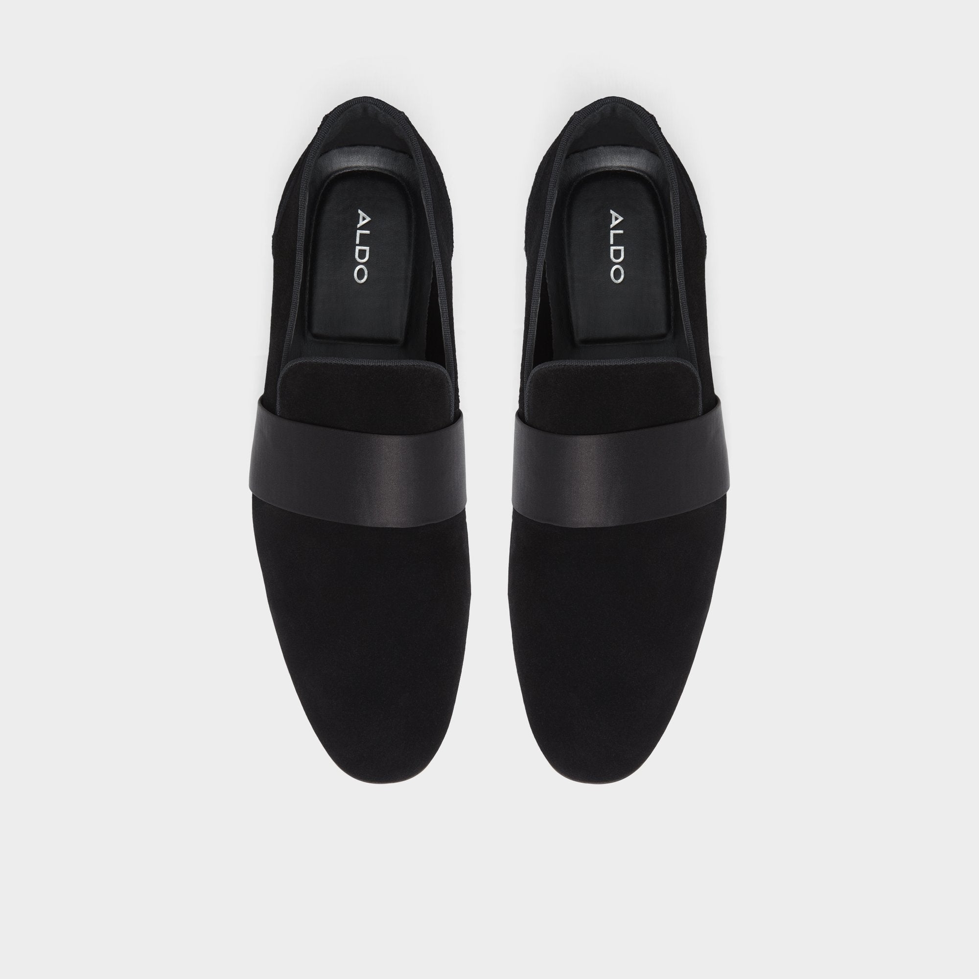 Aldo | Asaria Open Black Leather Suede Men's Loafers & Slip-Ons - Loafer