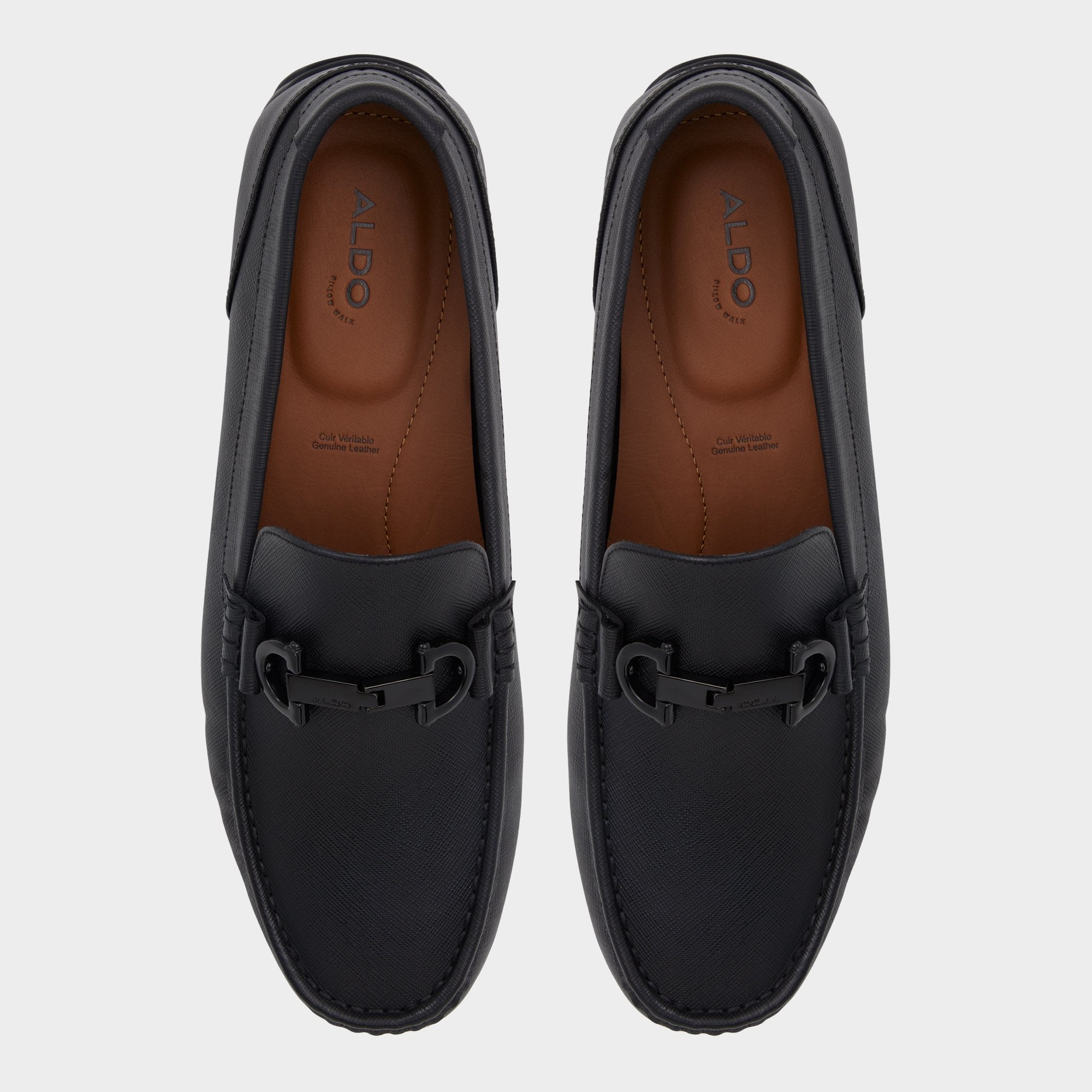 Aldo | Orlovoflexx Open Black Men's Loafers & Slip-Ons - Driving shoe