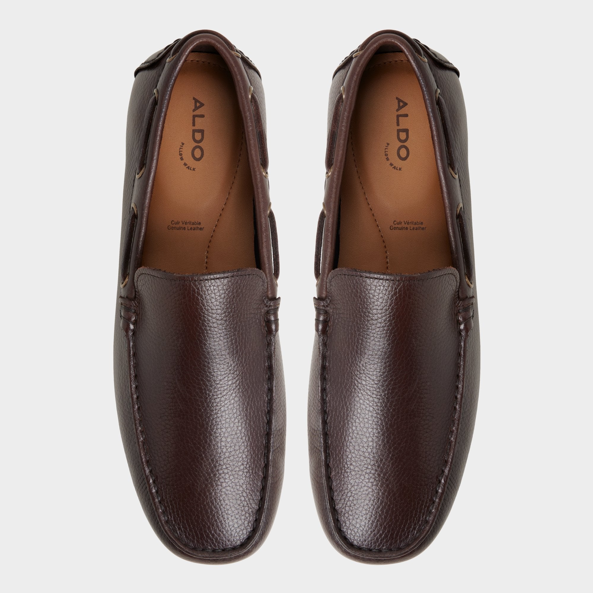 Aldo | Horton in In Dark Brown - Driving shoe