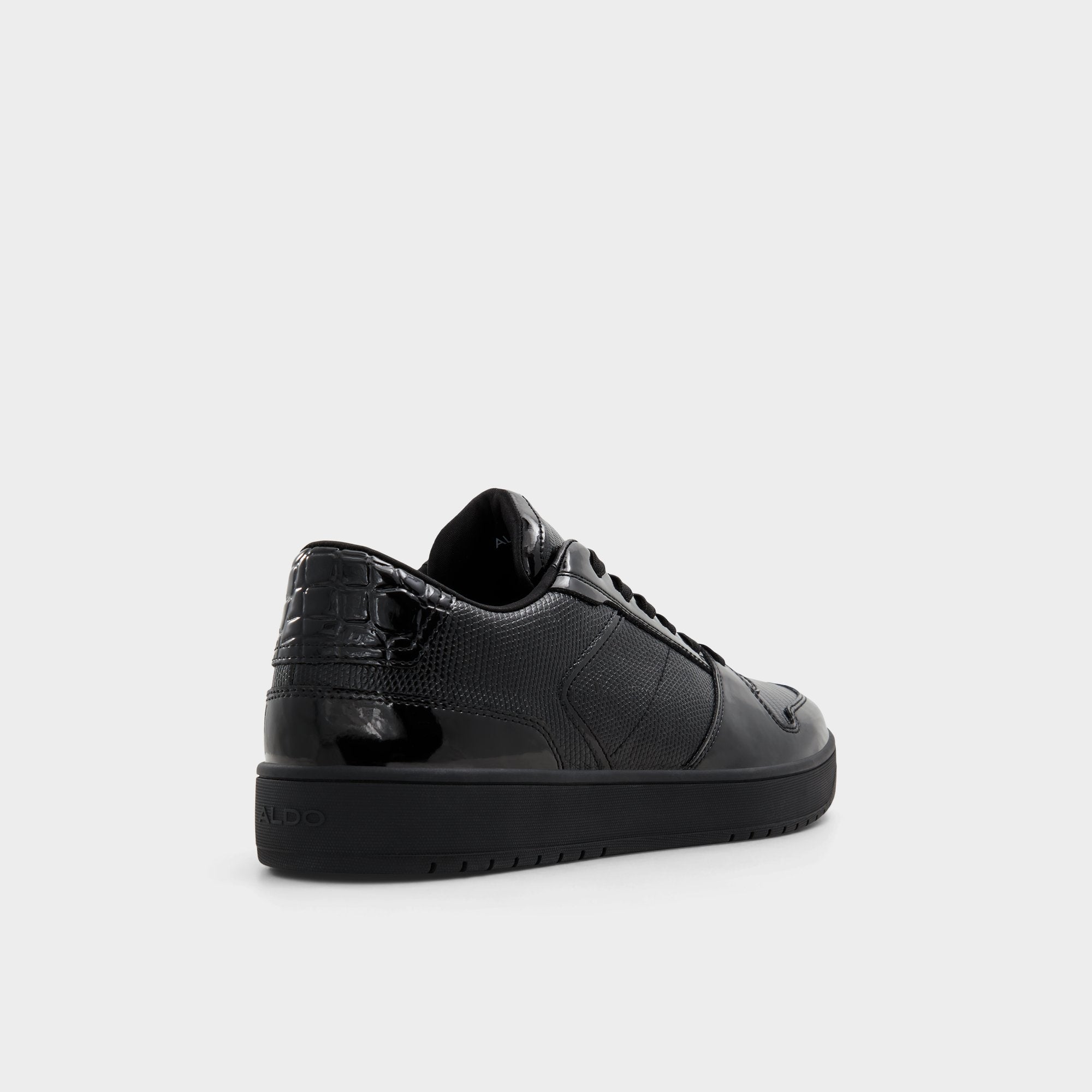 Aldo | Zethan Black Synthetic Patent Men's Low top - Low top sneaker, Cup sole