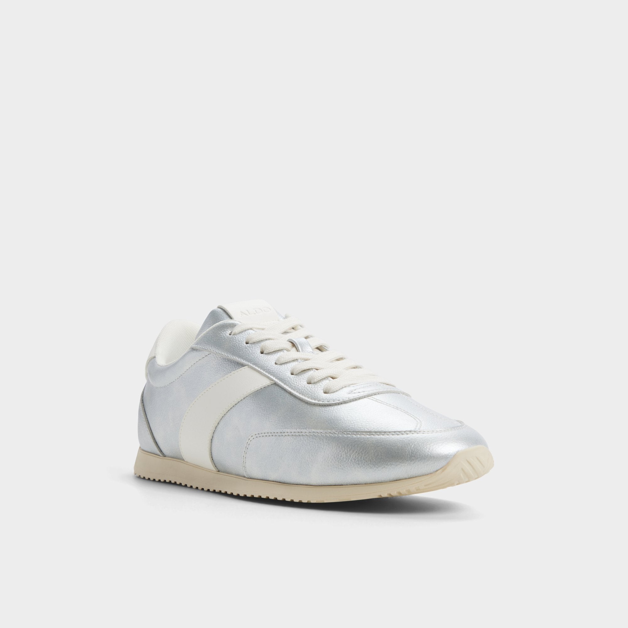Aldo | Nathaniel in Silver - Low top sneaker, Cup sole