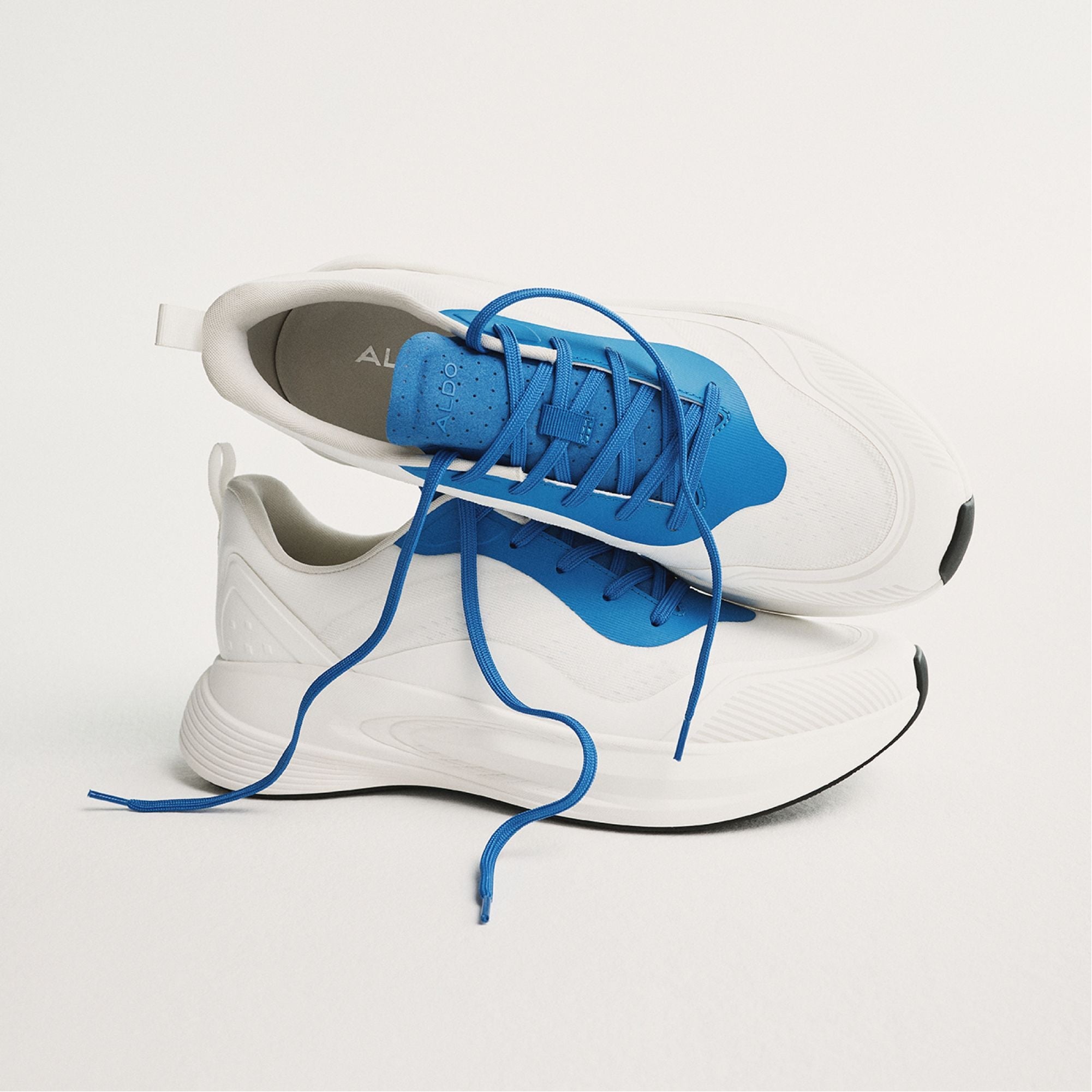 Aldo | Pillowsnkr in M White Blue14112546 - Jogger sneaker, Jogger sole