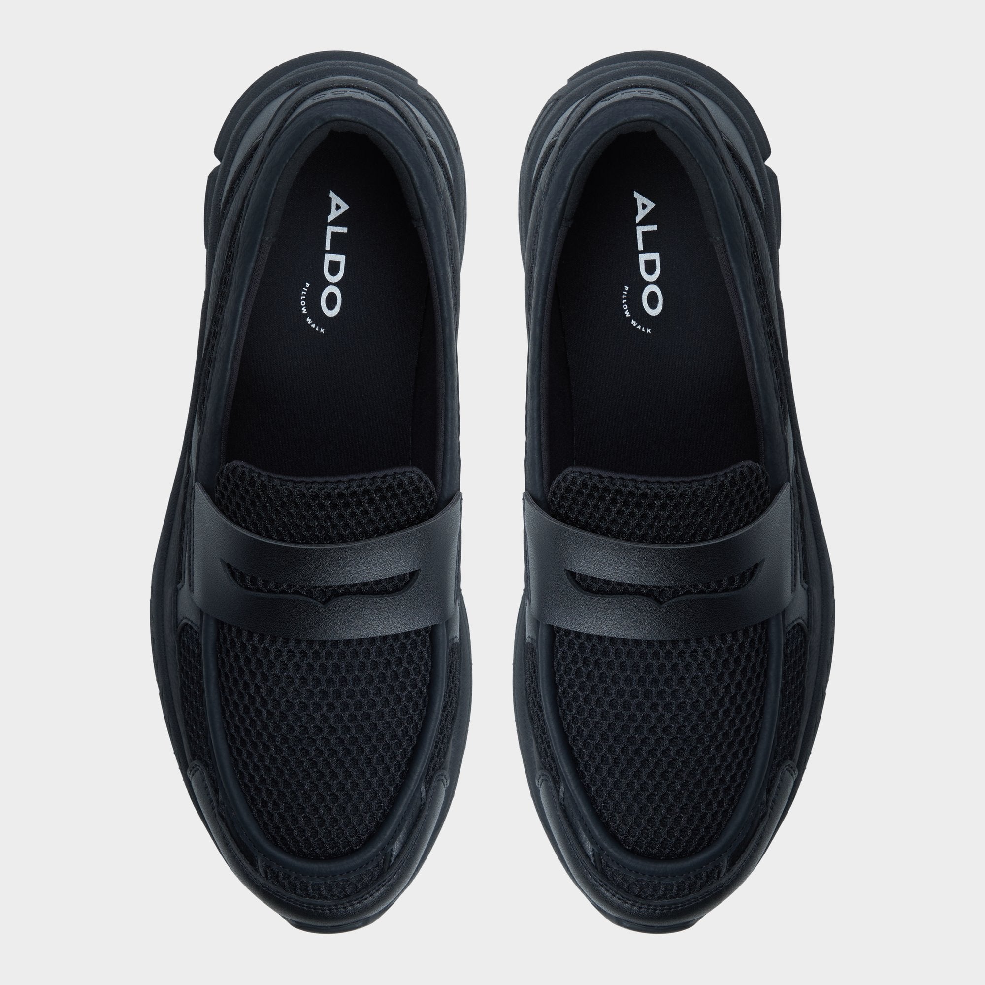 Aldo | Loafersnkr in Black - Slip-on sneaker, Jogger sole