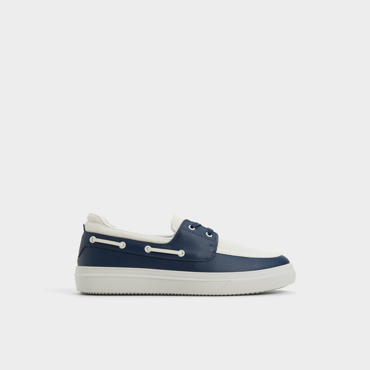 Aldo | Wildwave White/Navy Men's Casual Shoes - Boat shoe