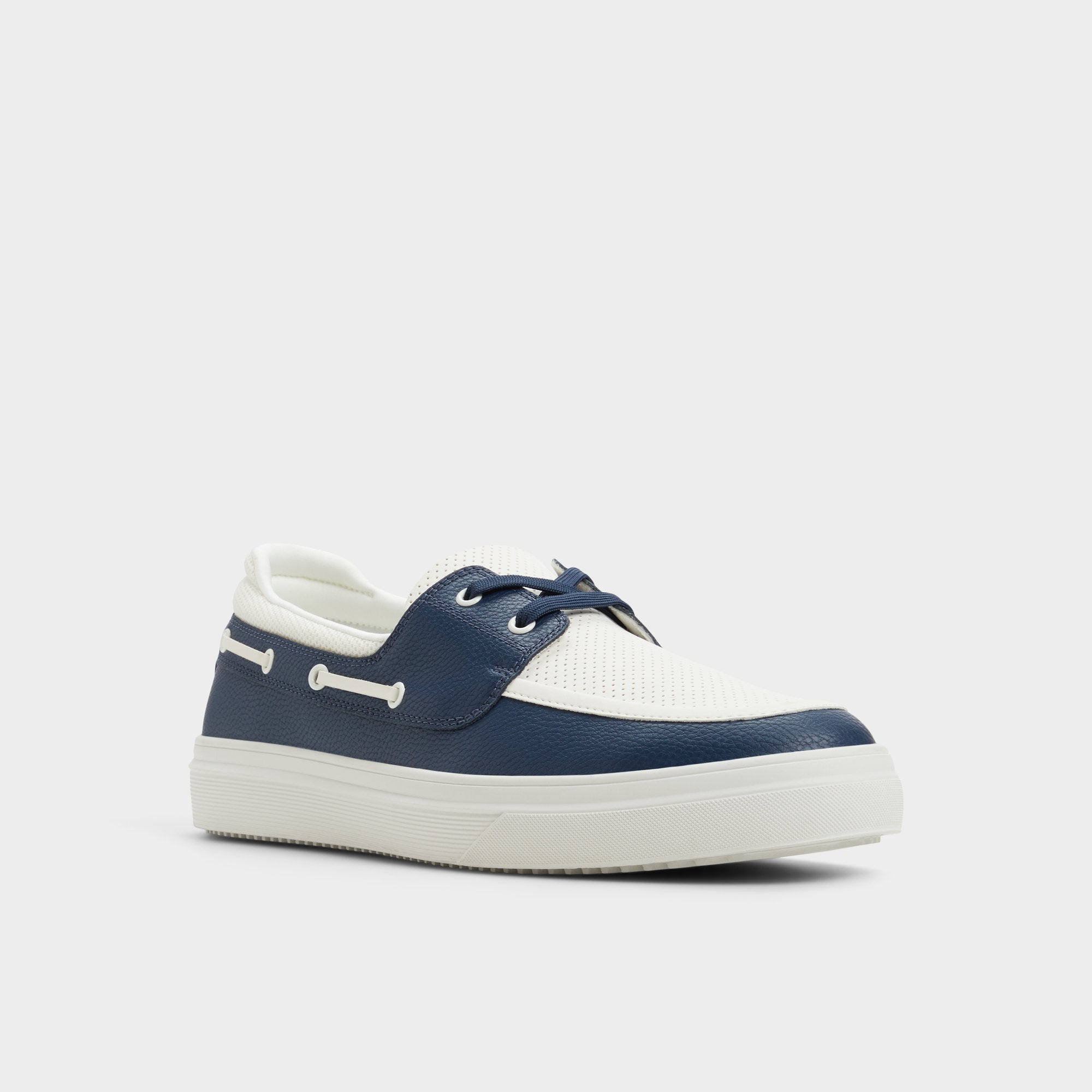 Aldo | Wildwave White/Navy Men's Casual Shoes - Boat shoe