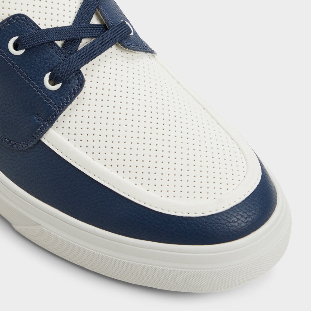 Aldo | Wildwave White/Navy Men's Casual Shoes - Boat shoe