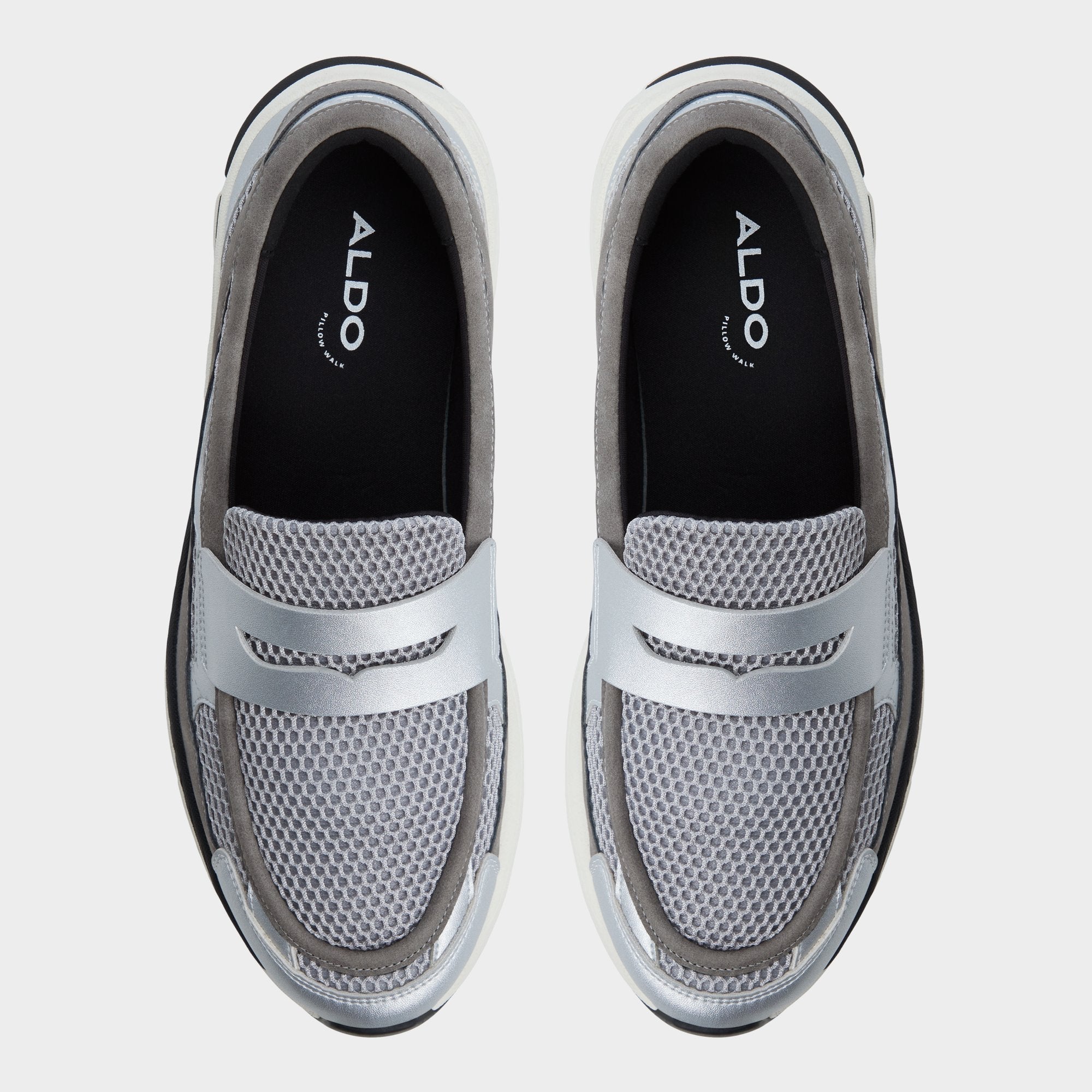 Aldo | Loafersnkr in Light Grey 14161944 - Slip-on sneaker, Jogger sole