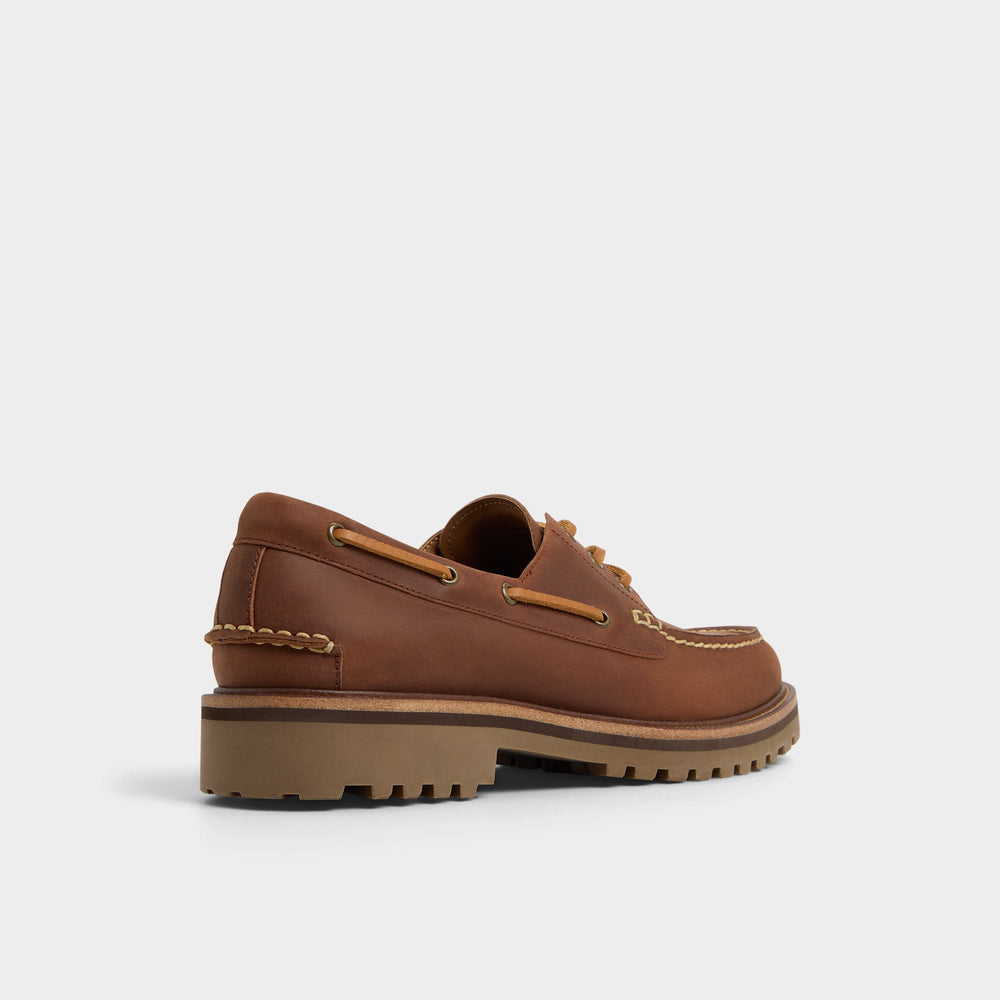 Aldo | Cedric in Brown Overflow - Boat shoe