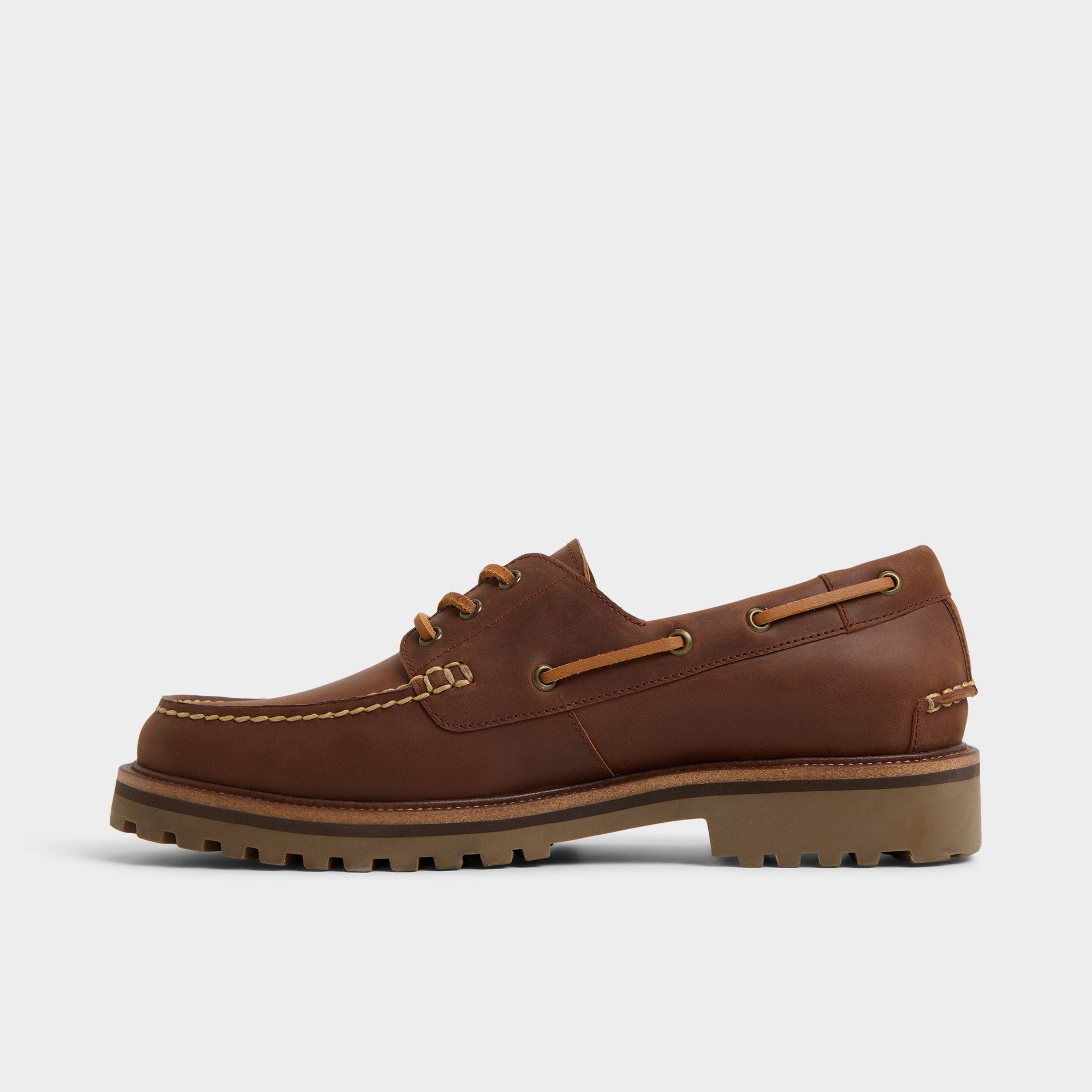 Aldo | Cedric in Brown Overflow - Boat shoe
