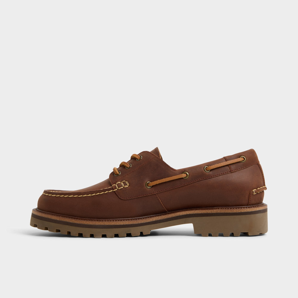 Aldo | Cedric in Brown Overflow - Boat shoe