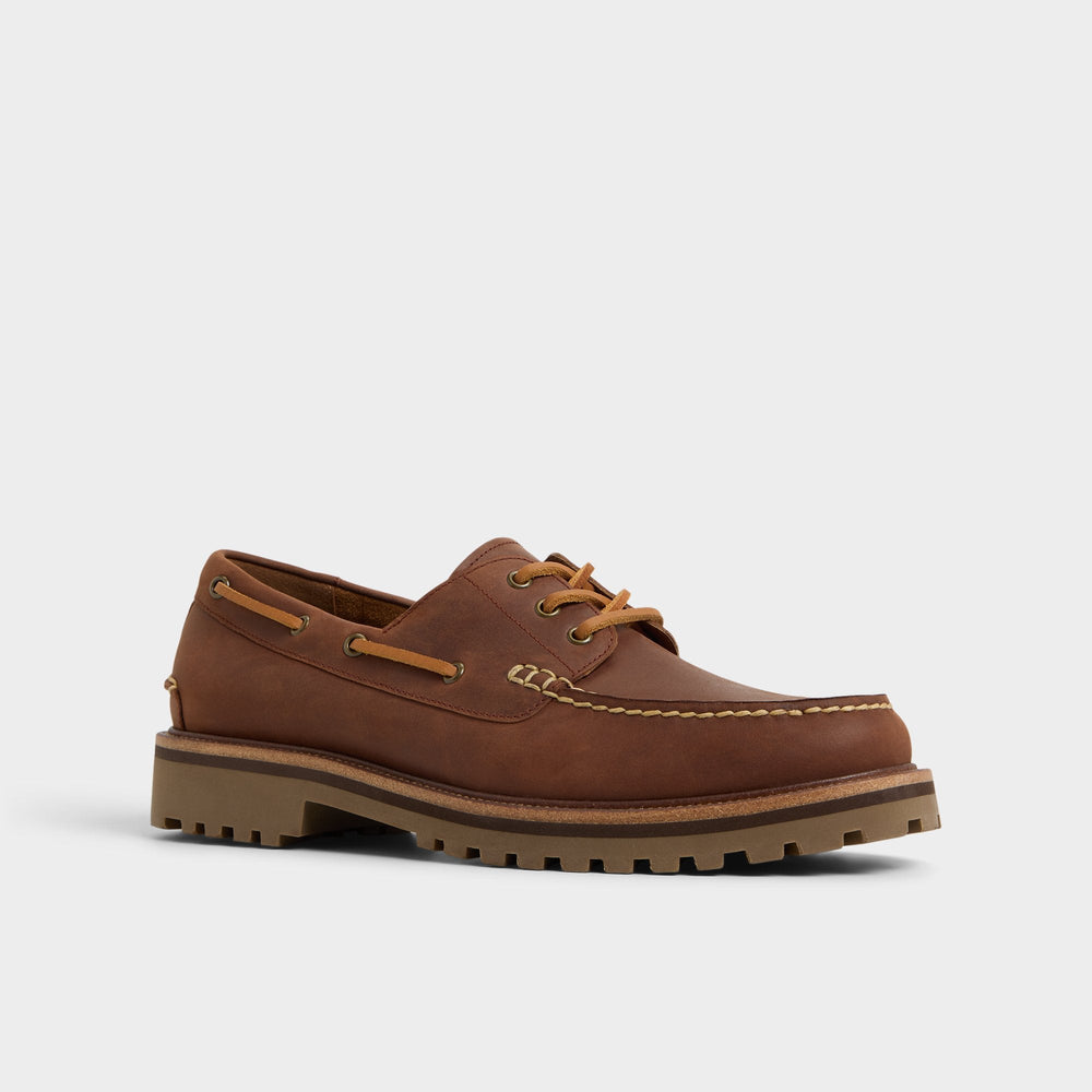 Aldo | Cedric in Brown Overflow - Boat shoe