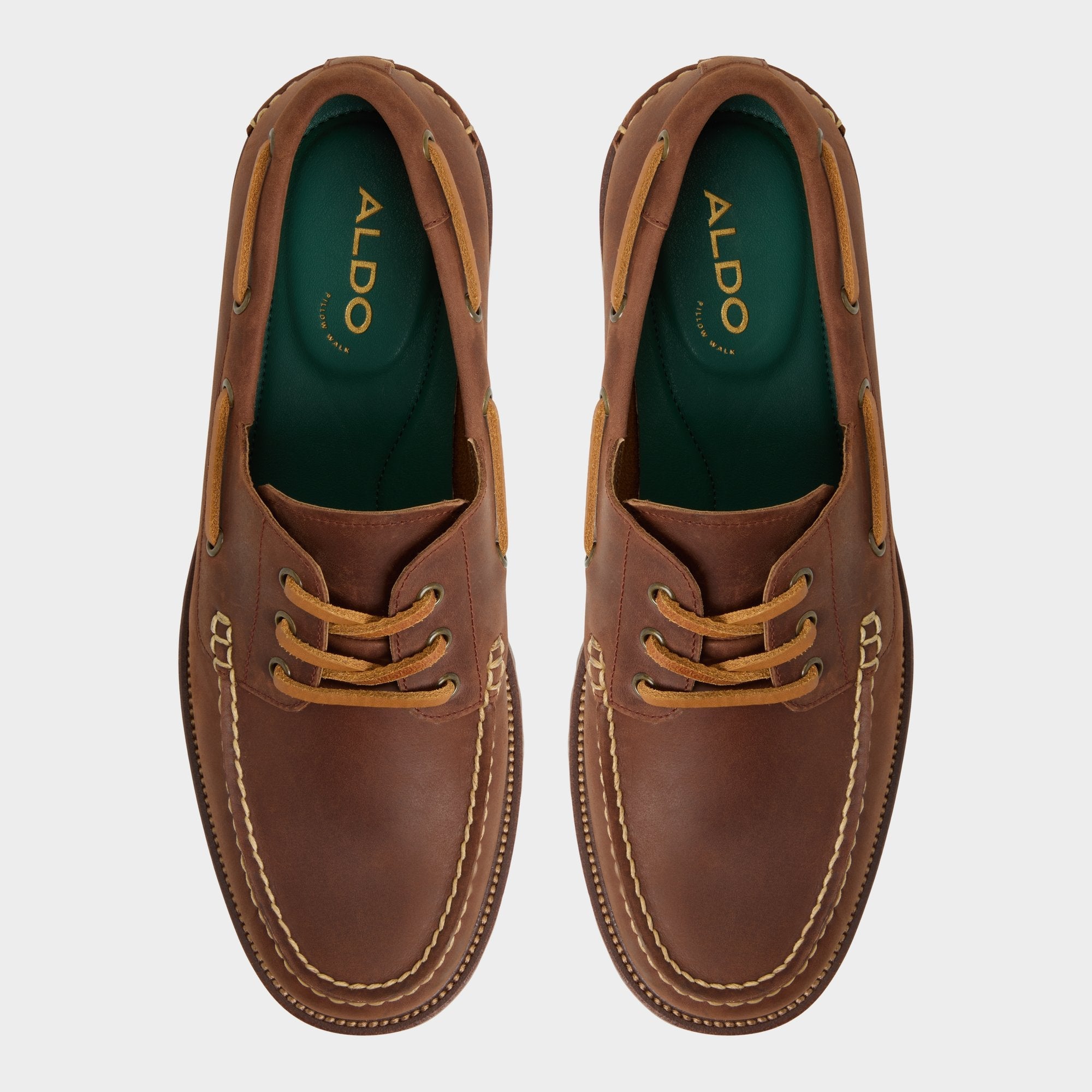 Aldo | Cedric in Brown Overflow - Boat shoe