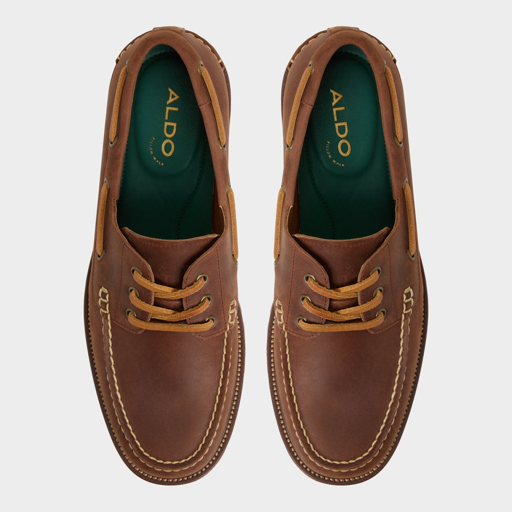 Aldo | Cedric in Brown Overflow - Boat shoe