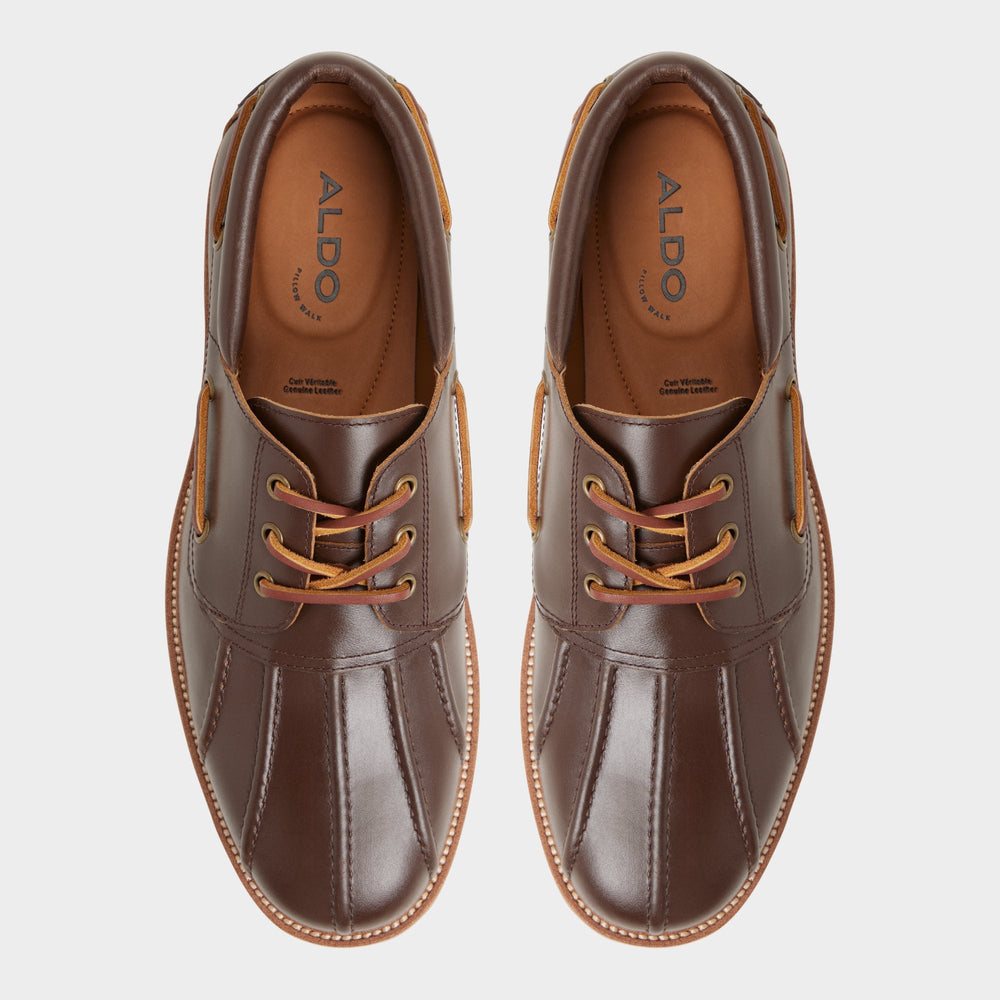 Aldo | Finn in Medium Brown - Boat shoe, Lug sole