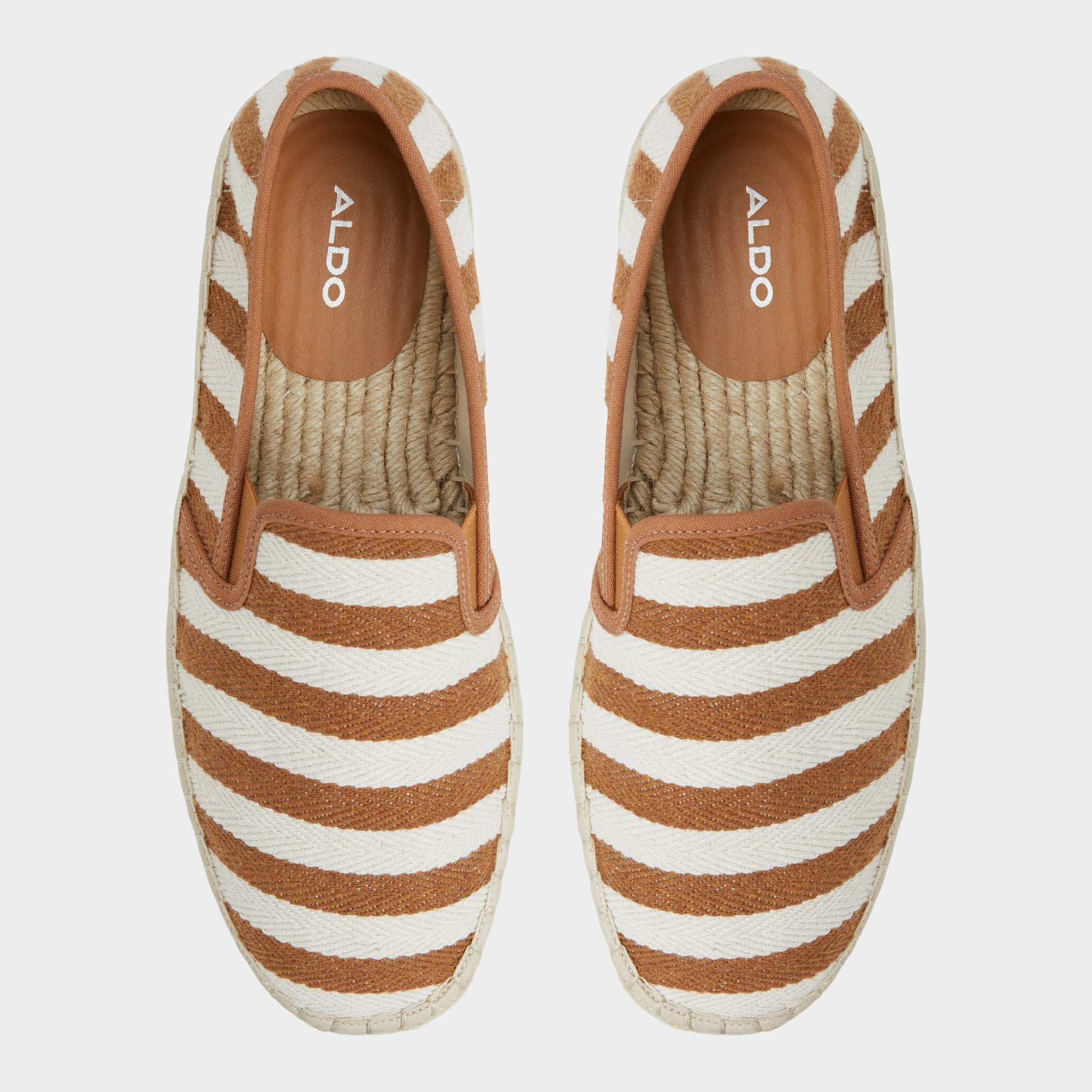 Aldo | Johnney Cognac Textile Canvas Men's Espadrilles - Espadrille