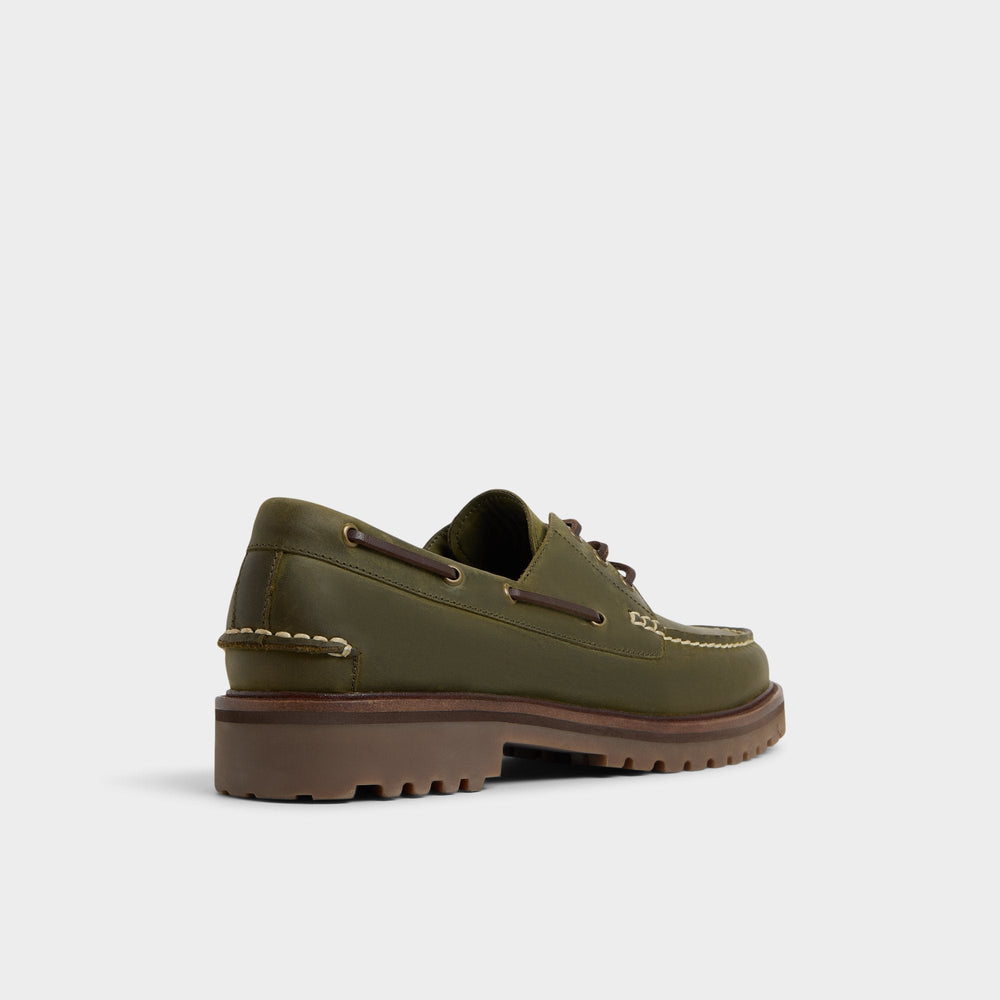 Aldo | Cedric in Khaki - Boat shoe
