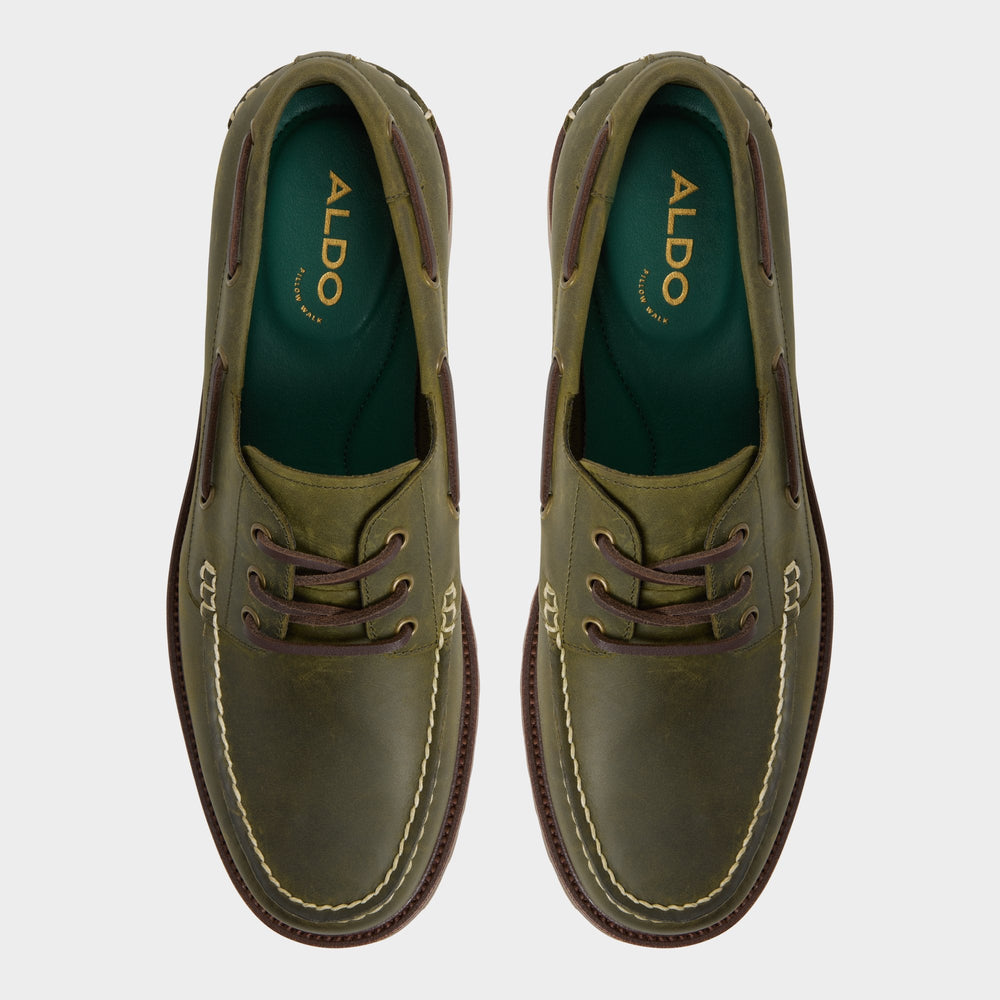 Aldo | Cedric in Khaki - Boat shoe