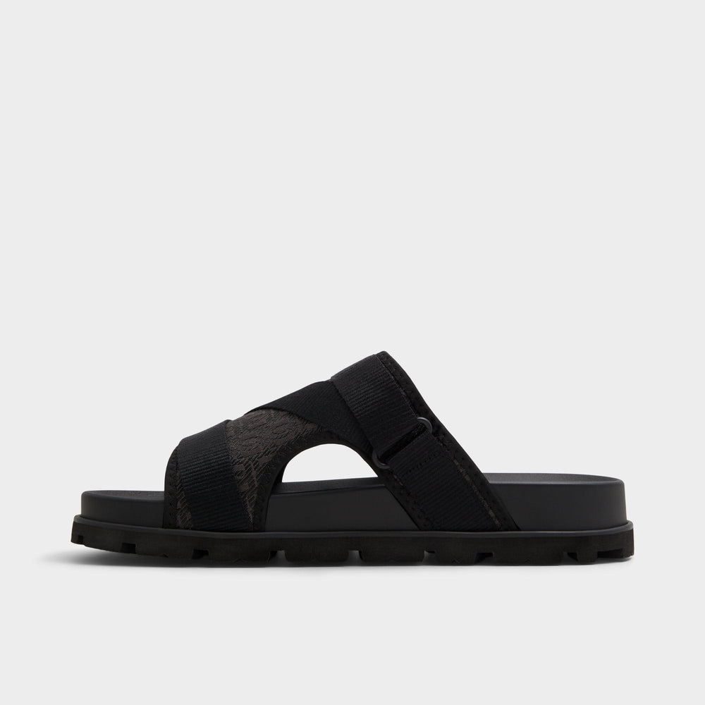 Aldo | Deniels Open Black Men's Slides - Slide sandal