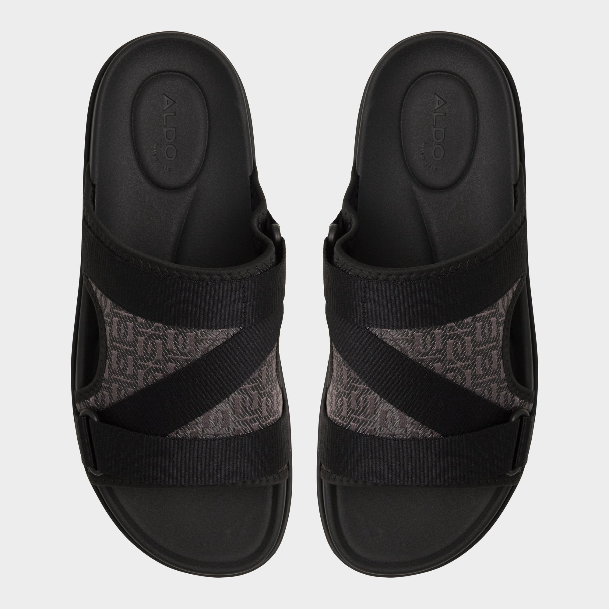 Aldo | Deniels Open Black Men's Slides - Slide sandal