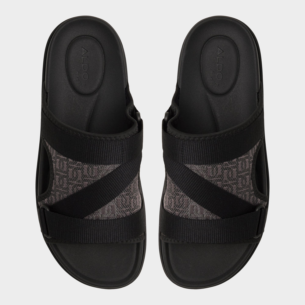Aldo | Deniels Open Black Men's Slides - Slide sandal